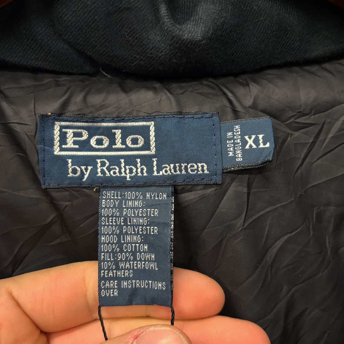 90s 폴로 랄프로렌 푸퍼패딩 다운 후드점퍼 N342 상품이미지6