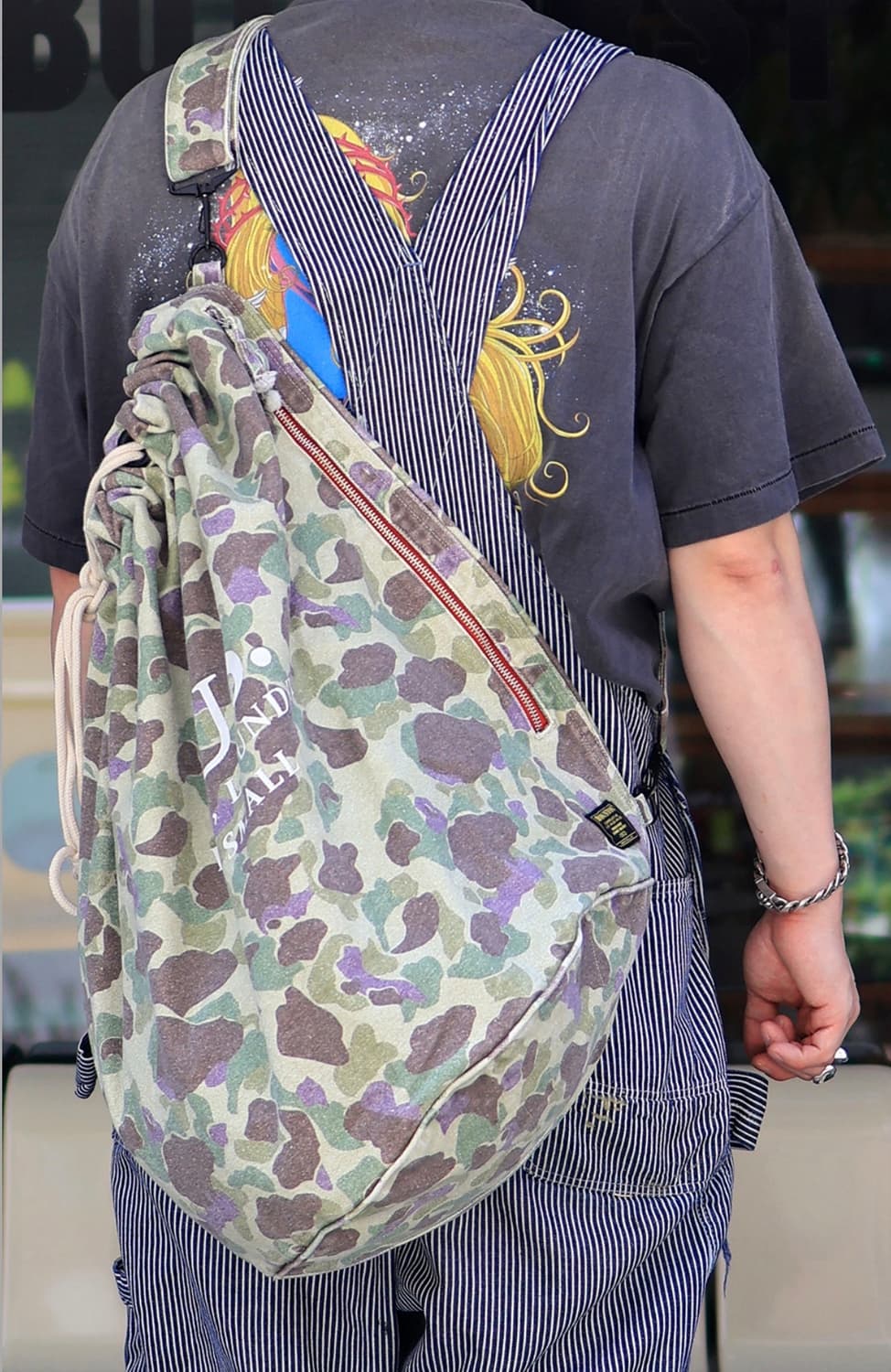 휴스턴 재팬 런드리 백 _ 올리브 드랩 상품이미지5