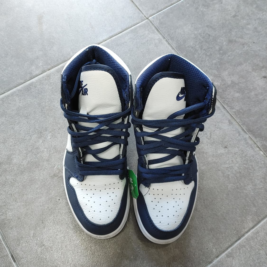 235 나이키 에어 조던1하이 네이비 스니커즈 운동화 상품이미지2