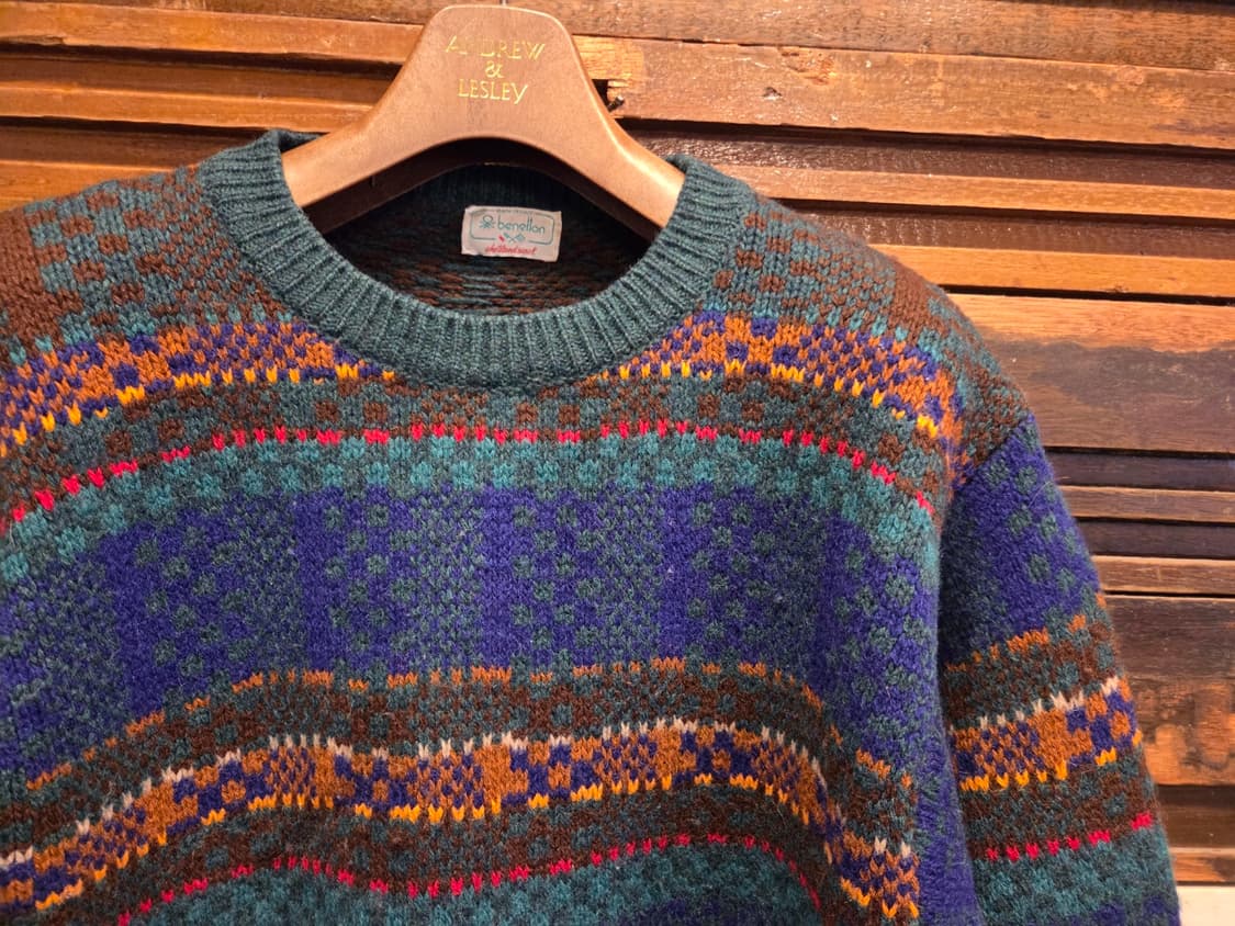 90'S 베네통 셔틀랜드울 니트 상품이미지4