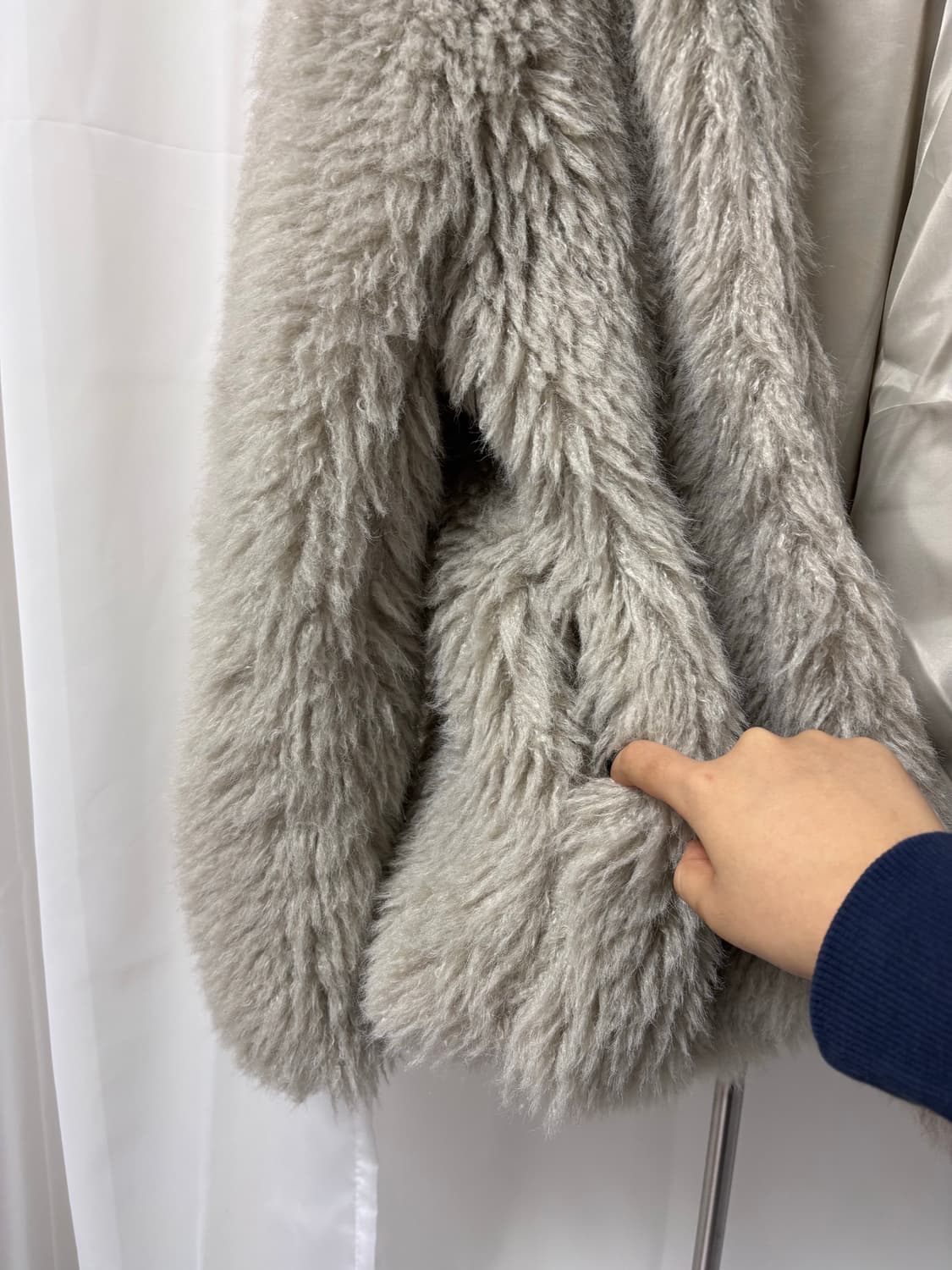 PLACE STUDIO 컬리 부클 헤비 소프트 후드 퍼 상품이미지8