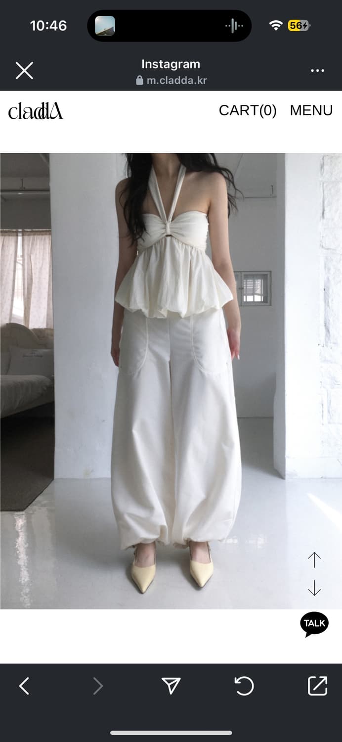 Cladda : l'odeur pants - ivory 상품이미지1