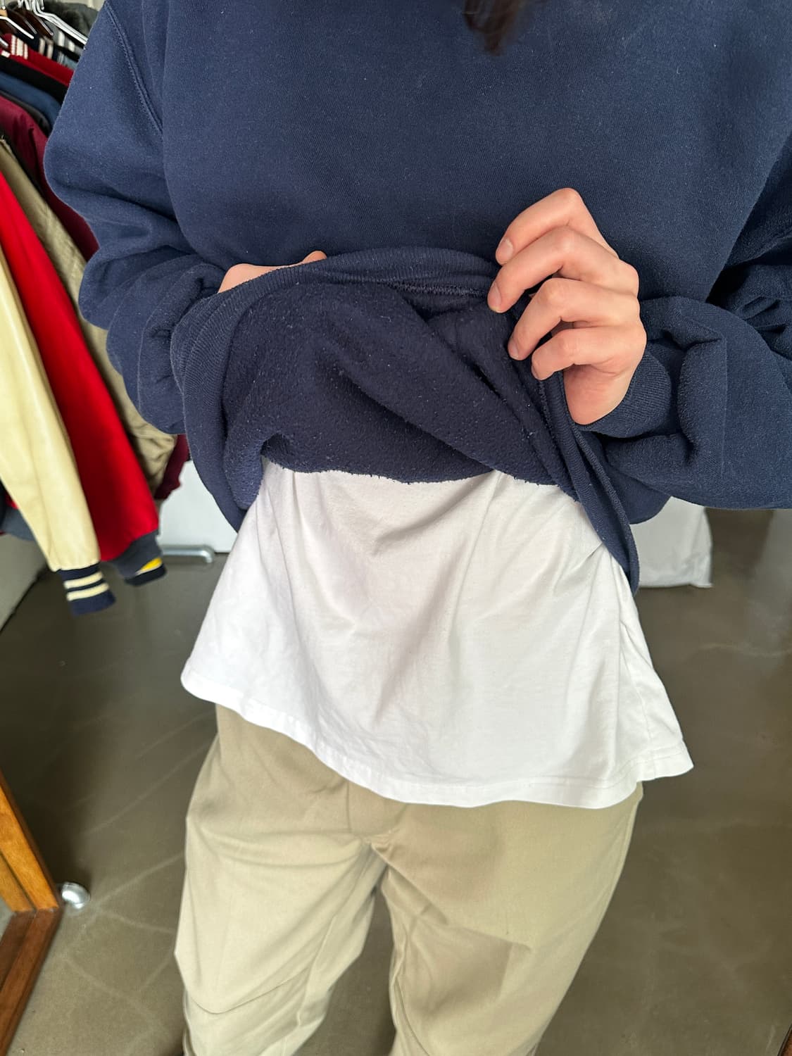 90’s russell blank hoodie  상품이미지3