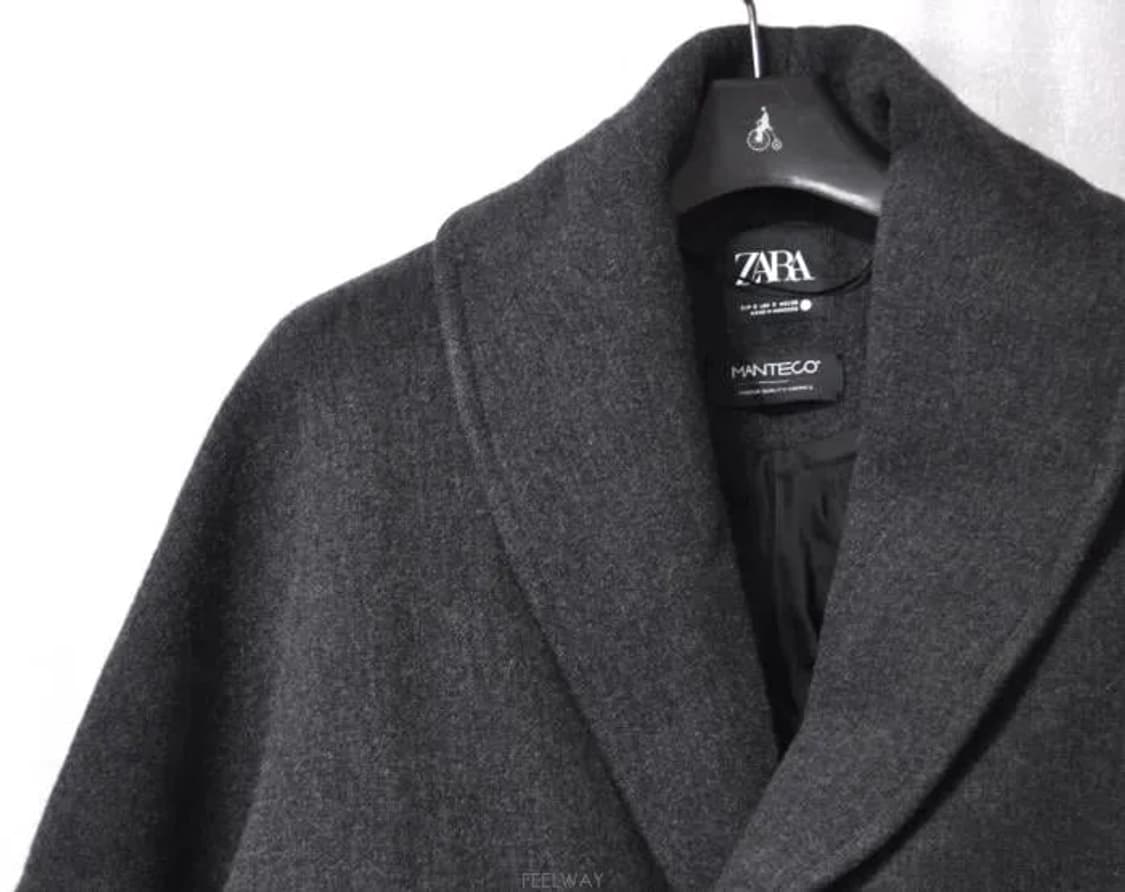 자라(ZARA)/여성루즈핏모직혼방원버튼자켓(사이즈55~66)미사용품 상품이미지5