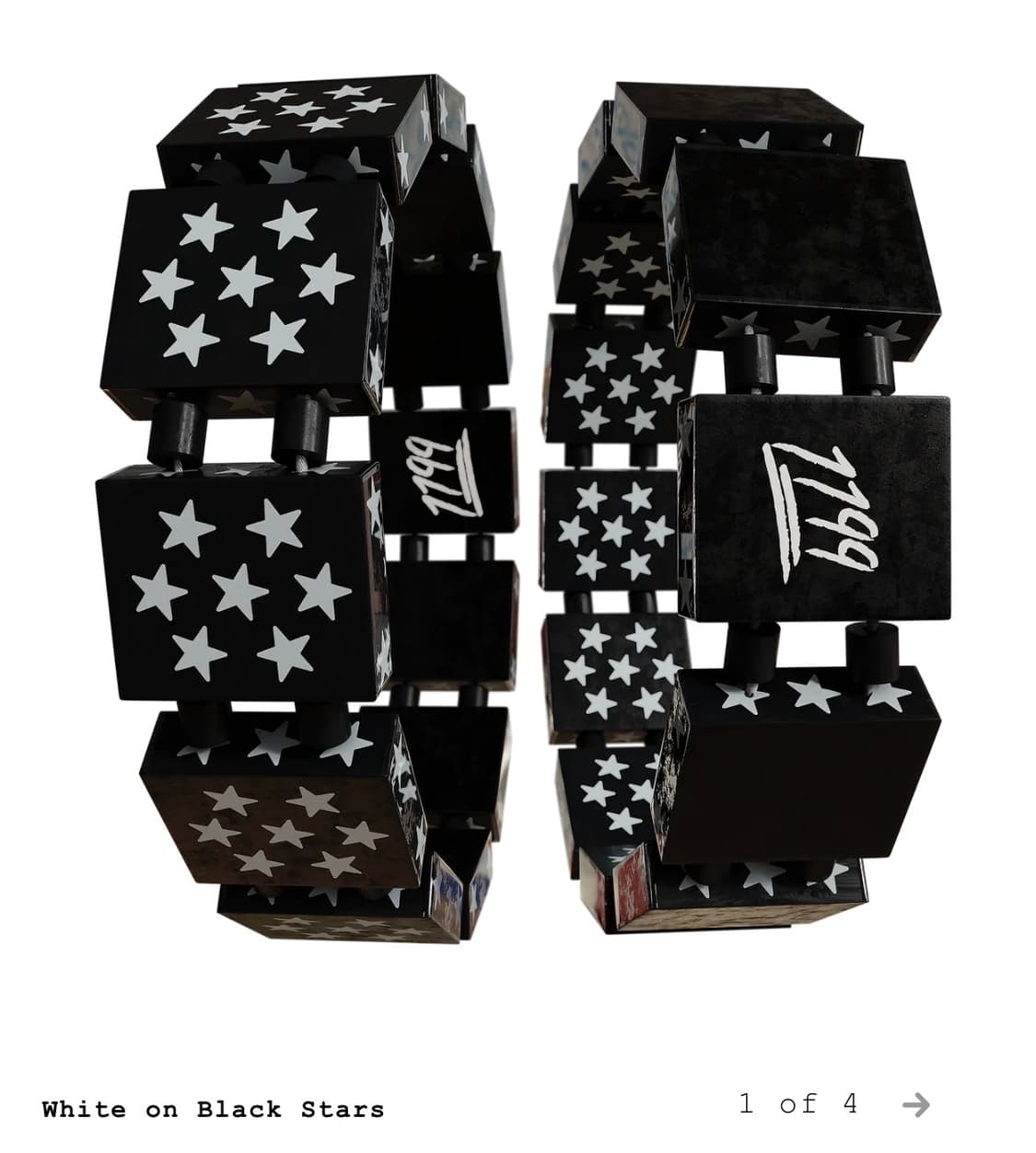 1199 bazo White on Black Stars 상품이미지2