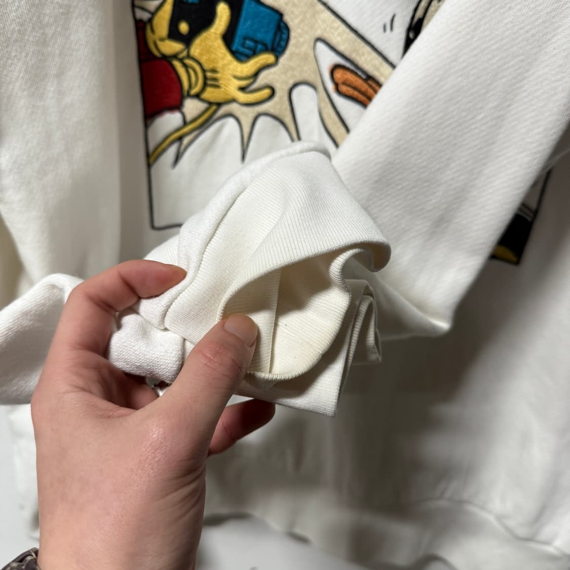 정품 구찌 x 디즈니 플래쉬 코튼 펠트 스웻 셔츠 맨투맨 상품이미지6