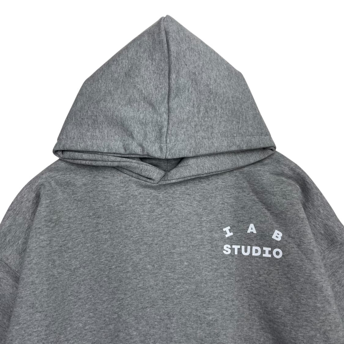 아이앱스튜디오 화이트 로고 그레이 후드 XL 상품이미지5
