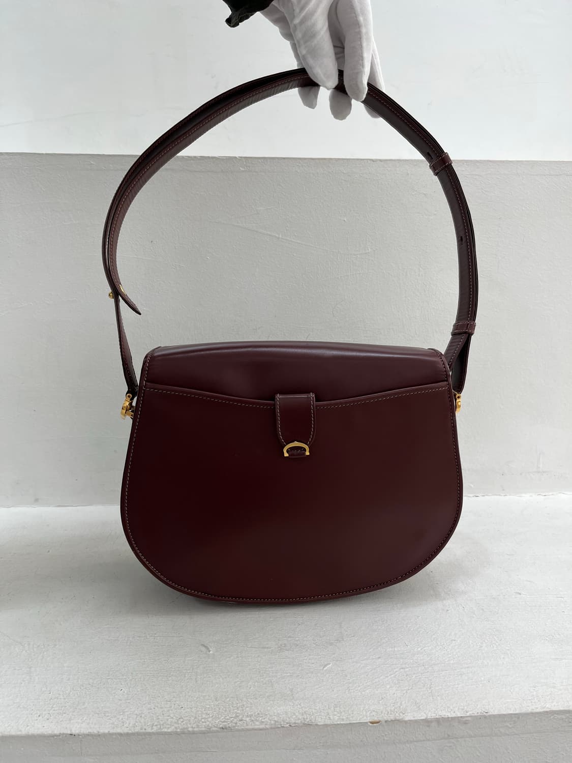 까르띠에 루비라인 반달 숄더백 버건디 상품이미지2