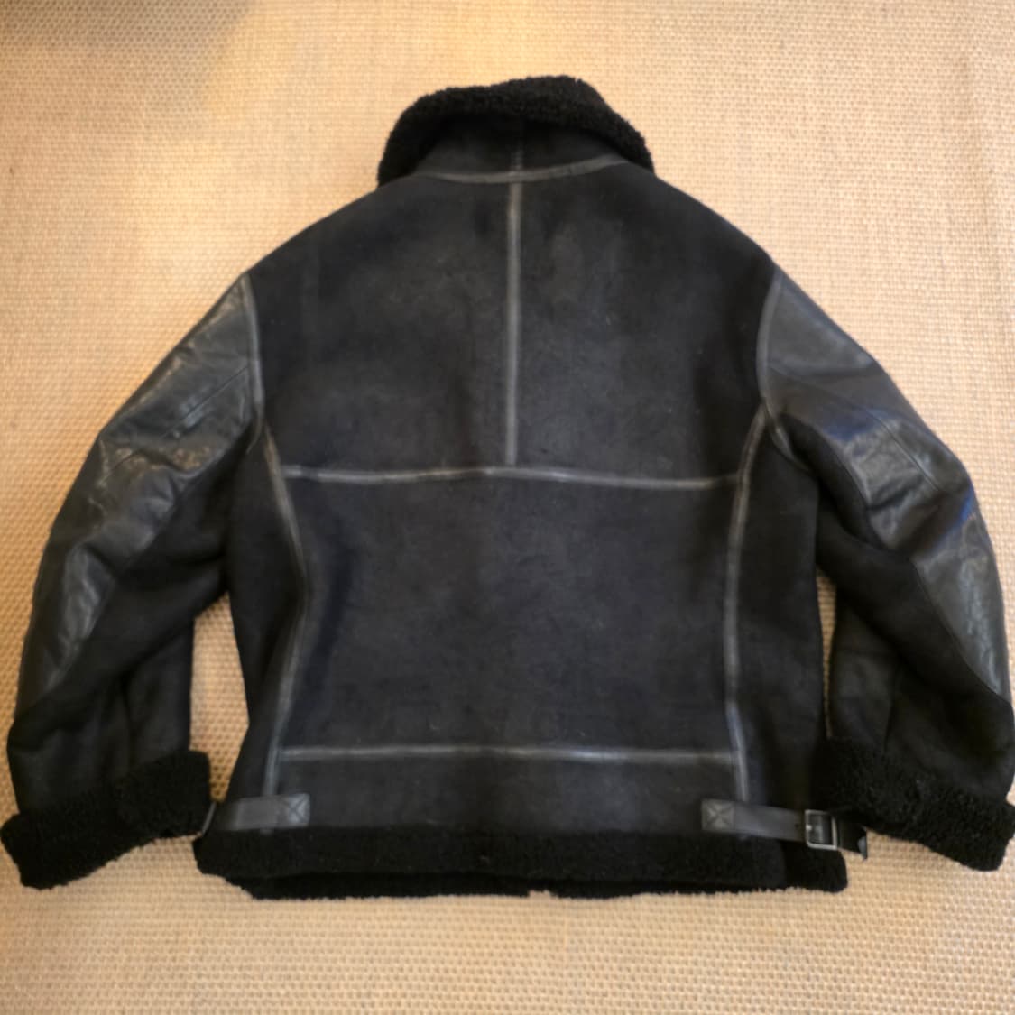 랄프로렌 퍼플라벨 이탈리안 최고급 새끼양 시어링 B-3 무스탕 자켓 상품이미지10