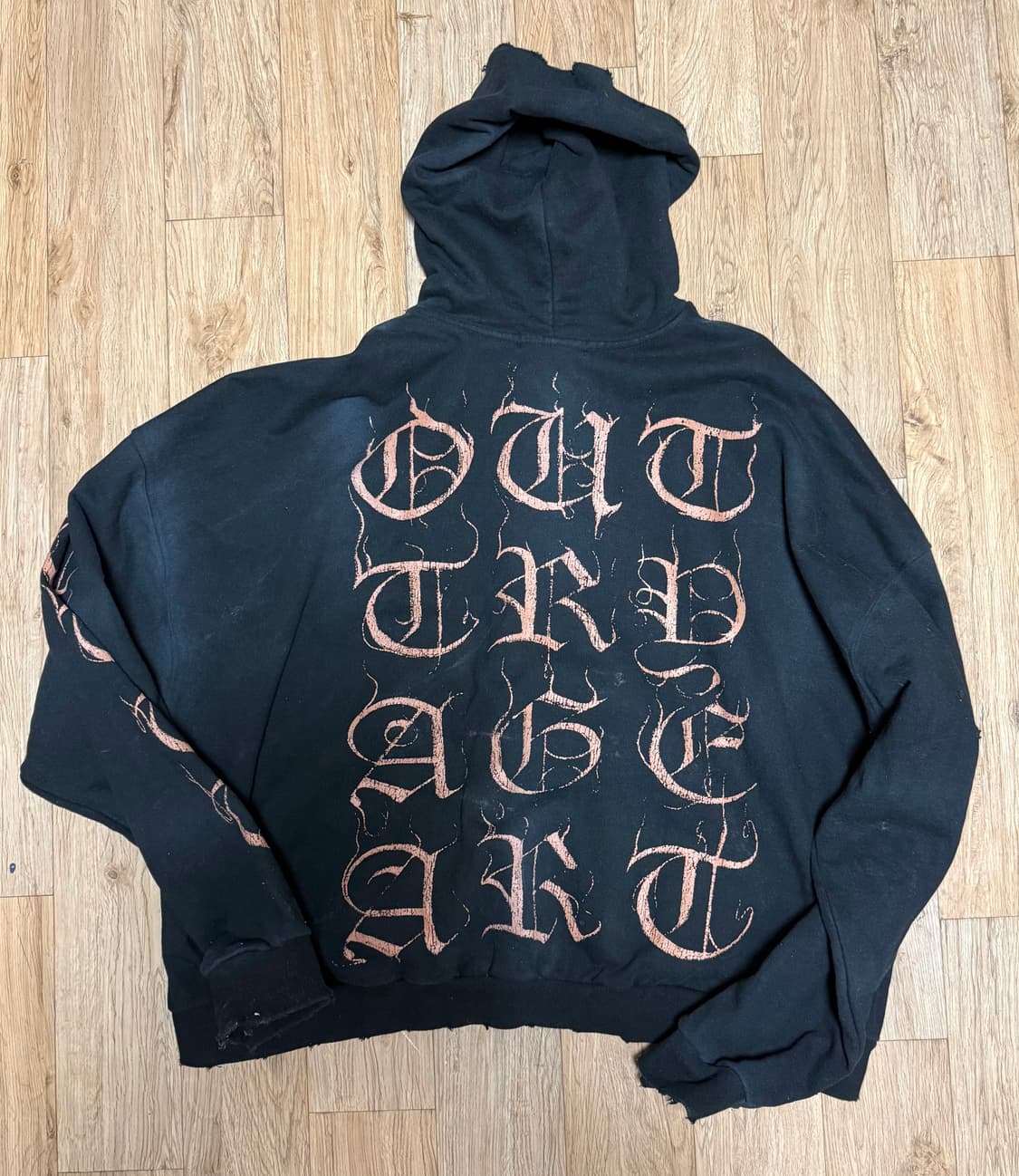 이현프로젝트 빈티지 워시드 플레임 후디 상품이미지6