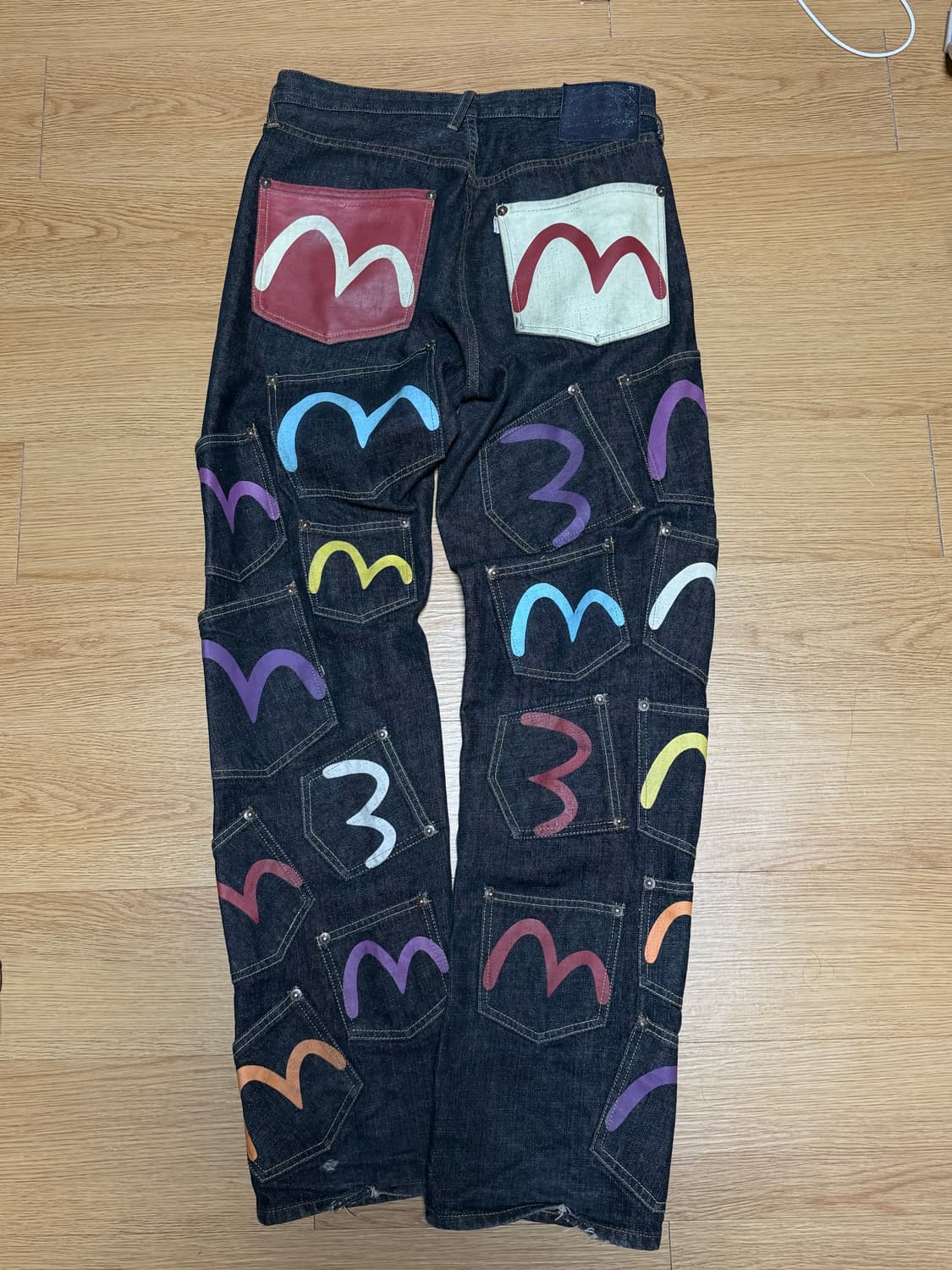 에비수 멀티포켓 데님 팬츠 32size 상품이미지1