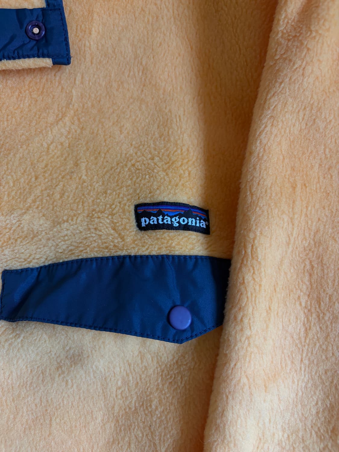 90s 파타고니아 신칠라 눈없는로고 옐로우 xl 상품이미지2