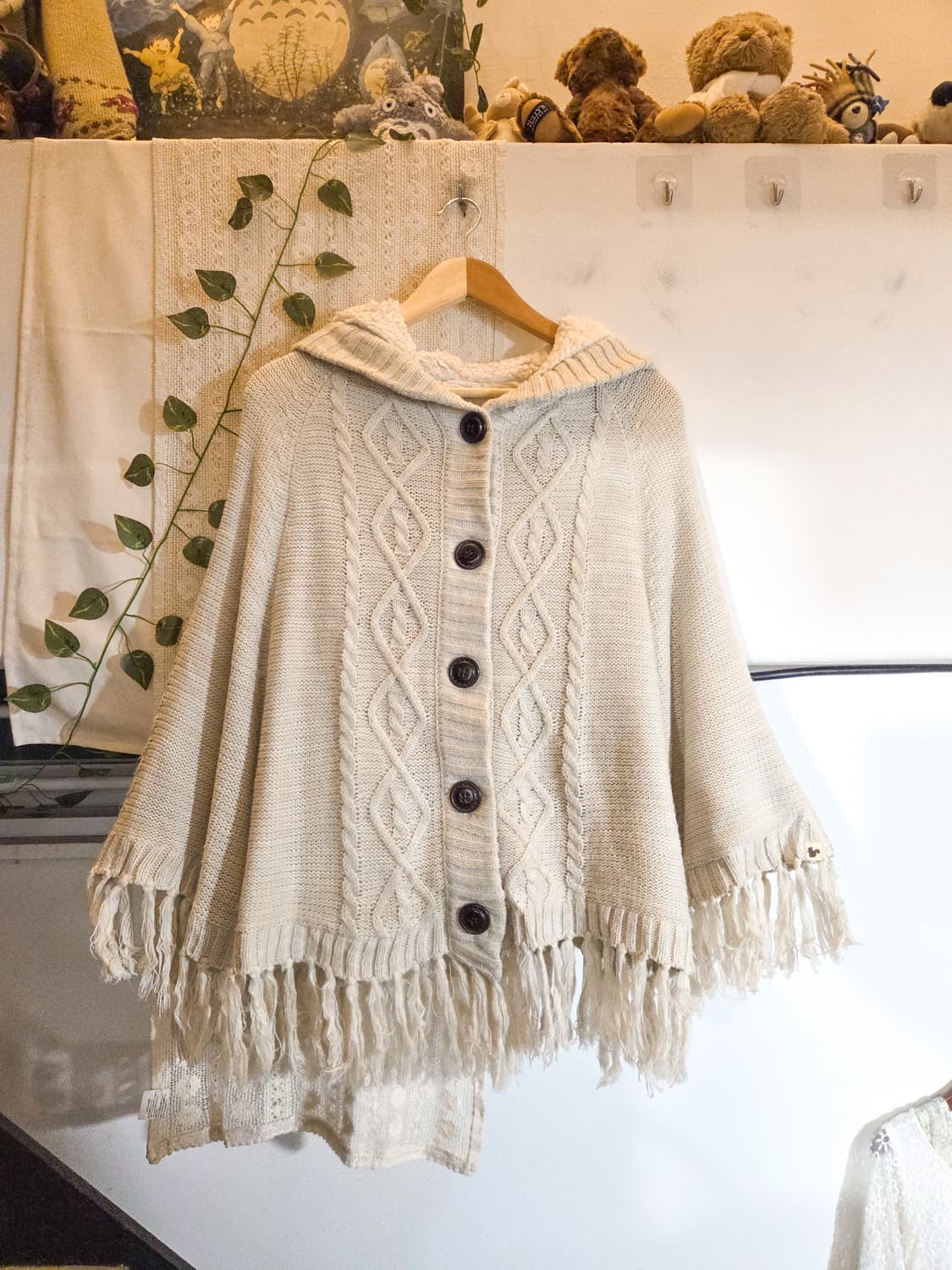 다람쥐 패치 케이프 가디건 상품이미지1