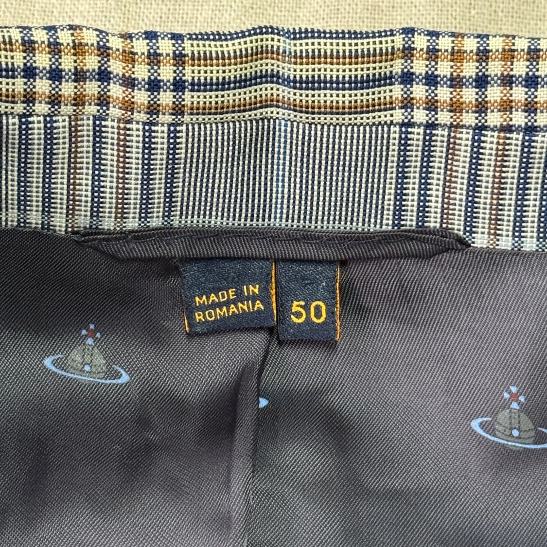 비비안웨스트우드 원버튼 글렌체크 자켓 50 상품이미지5