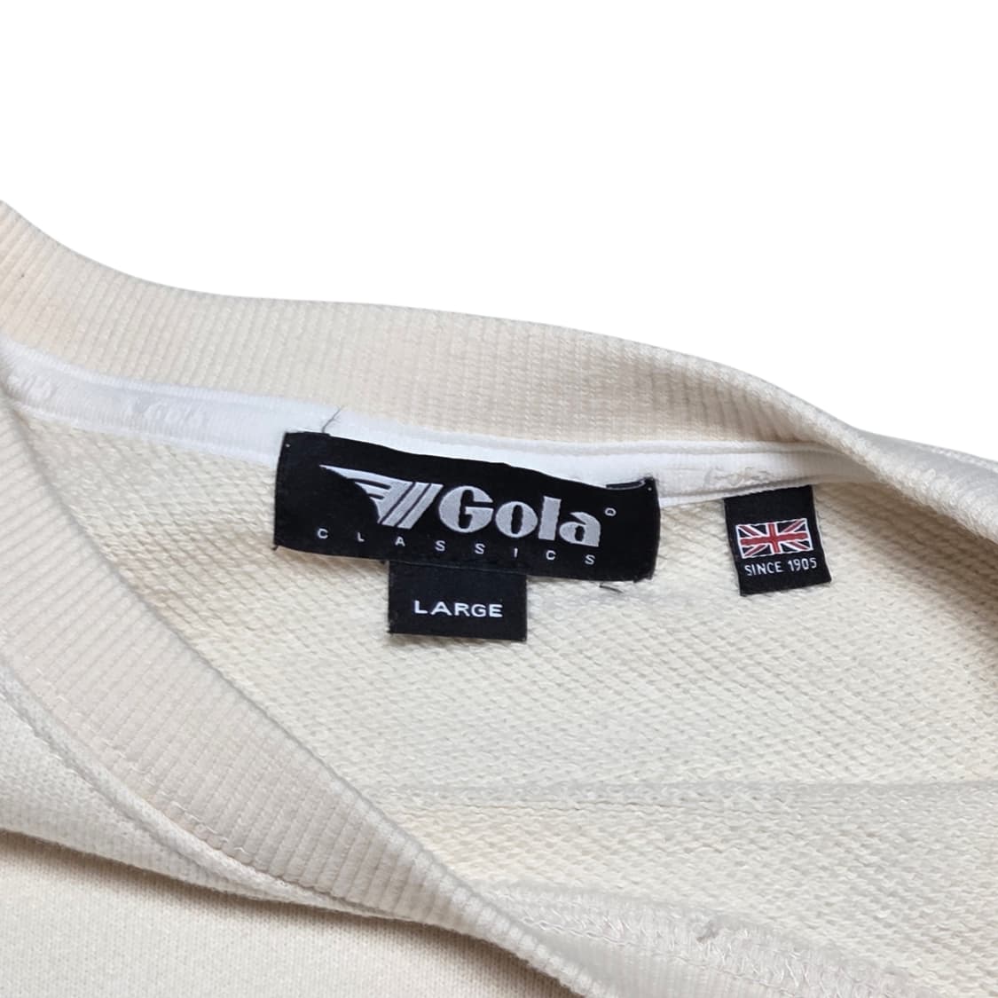 Gola 골라 아이보리 오버핏 맨투맨 스웻셔츠  상품이미지3