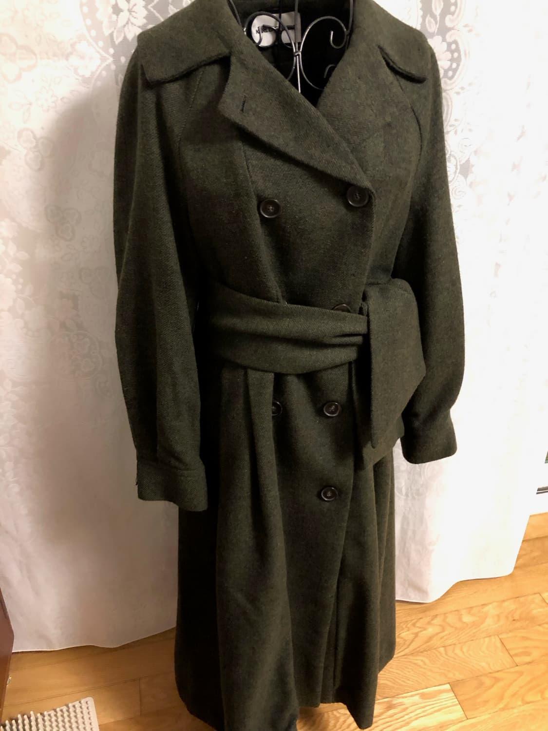 칼 라거펠트 다크 그린 펠트 코트 상품이미지2