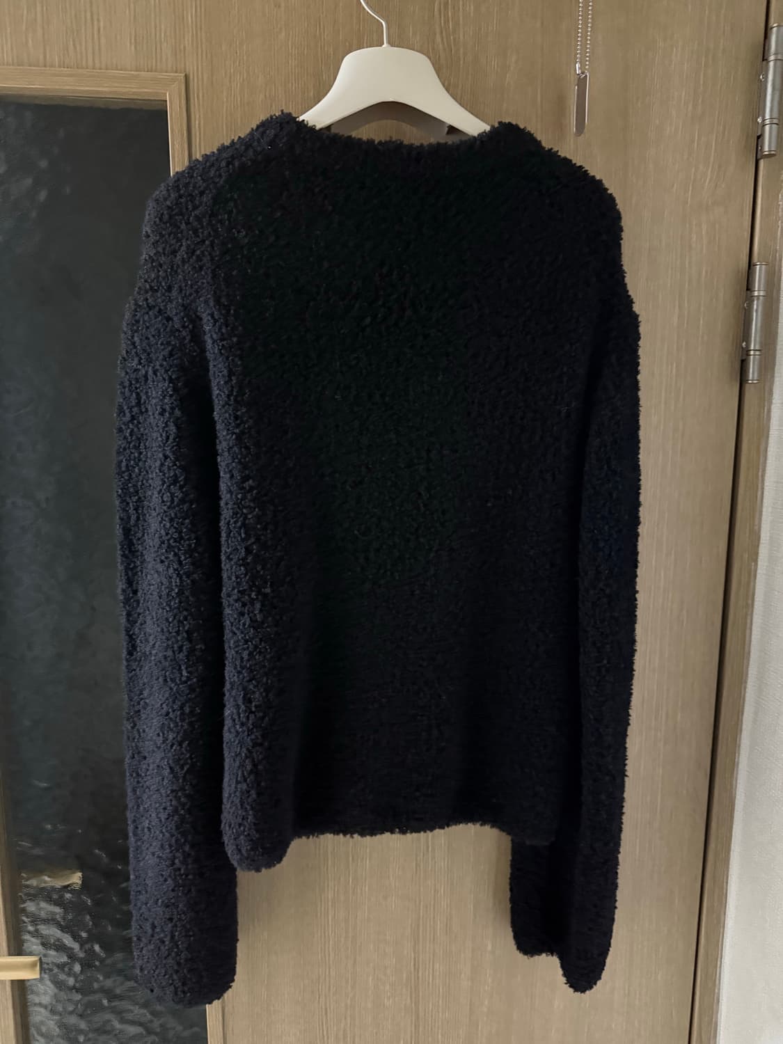 인사일런스 우먼 부클 니트 집업 상품이미지3