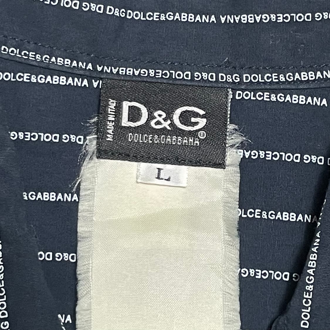 L 돌체앤가바나 블랙 스트라이프 셔츠 상품이미지4