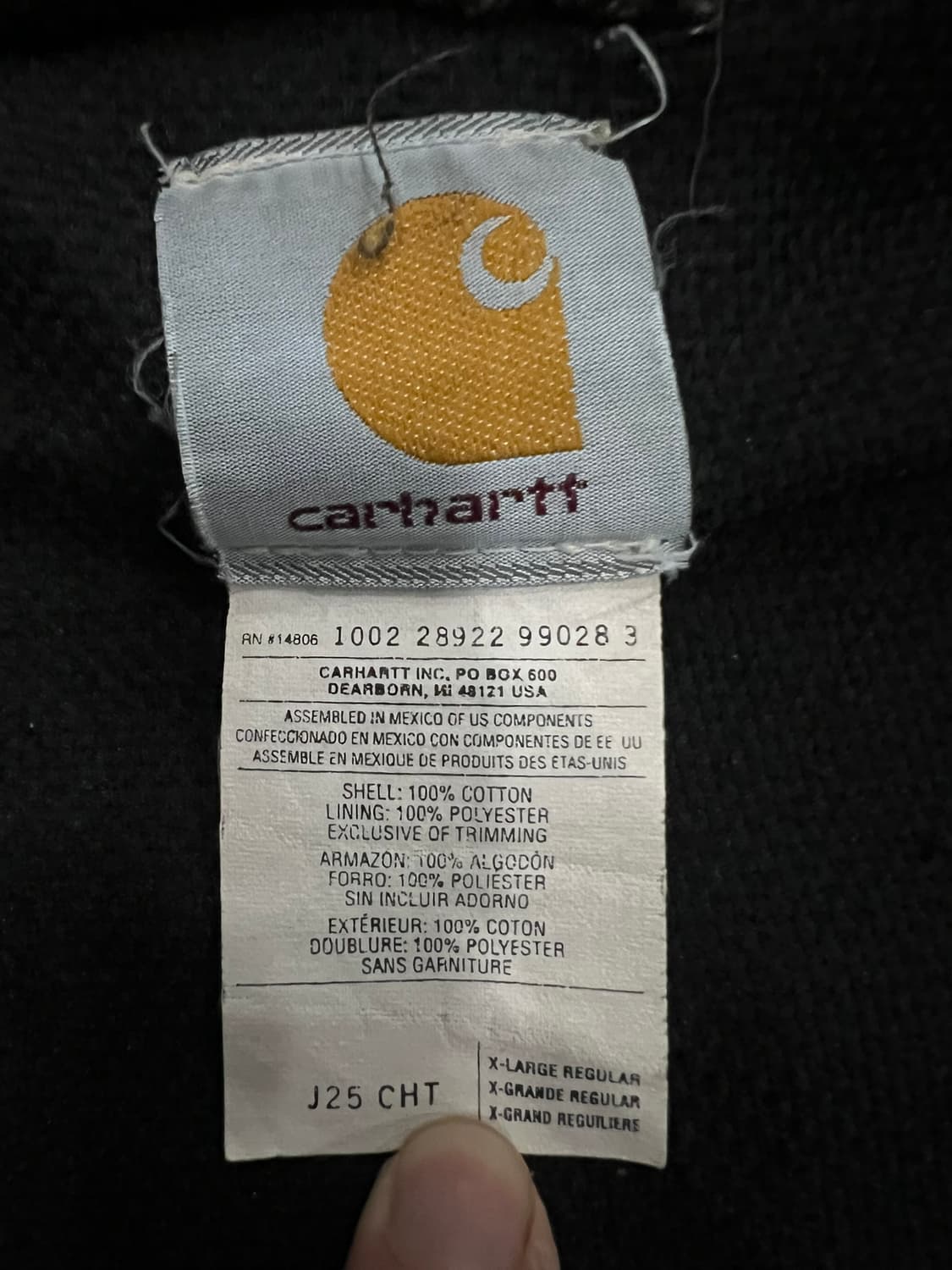 (XL) 칼하트 후드 덕 액티브 자켓 J25 CHT 체스트 넛 상품이미지4