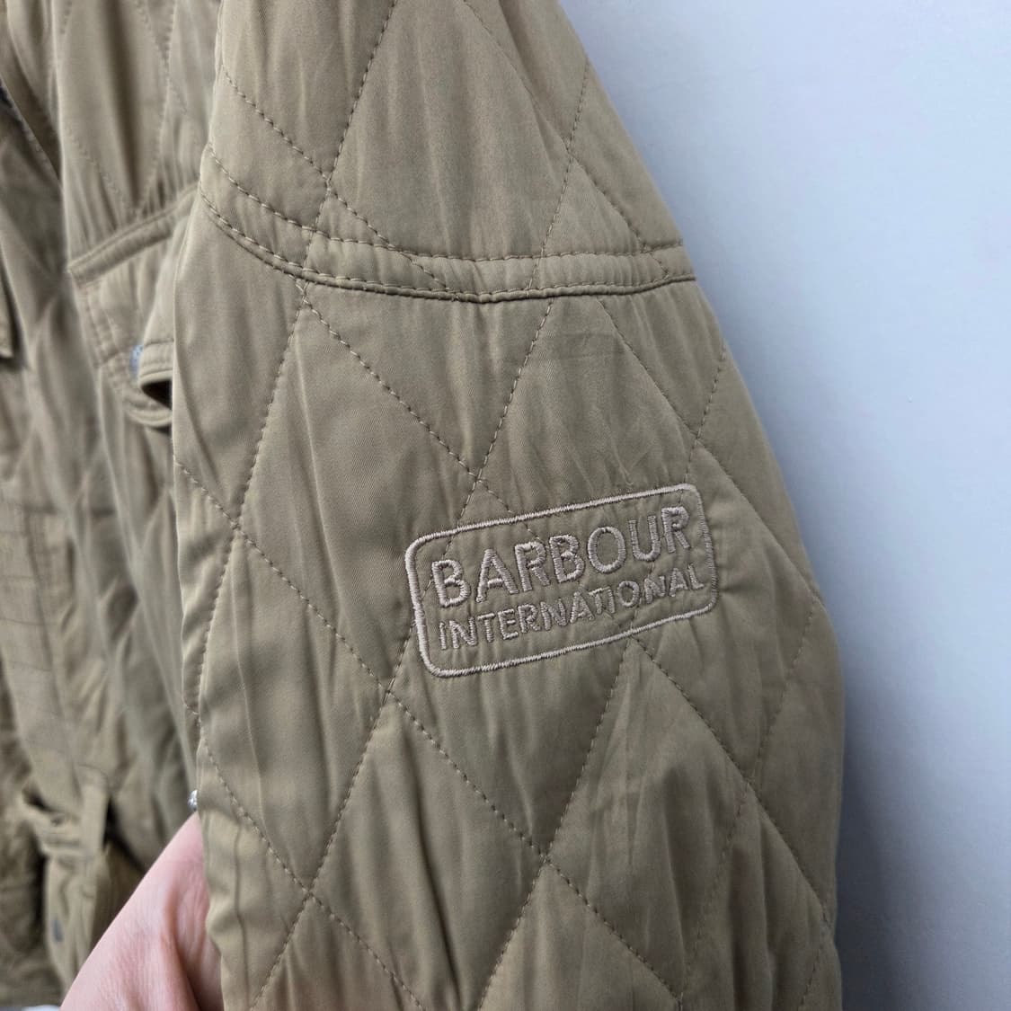 바버 퀼팅 벨티드 자켓 남m 상품이미지9