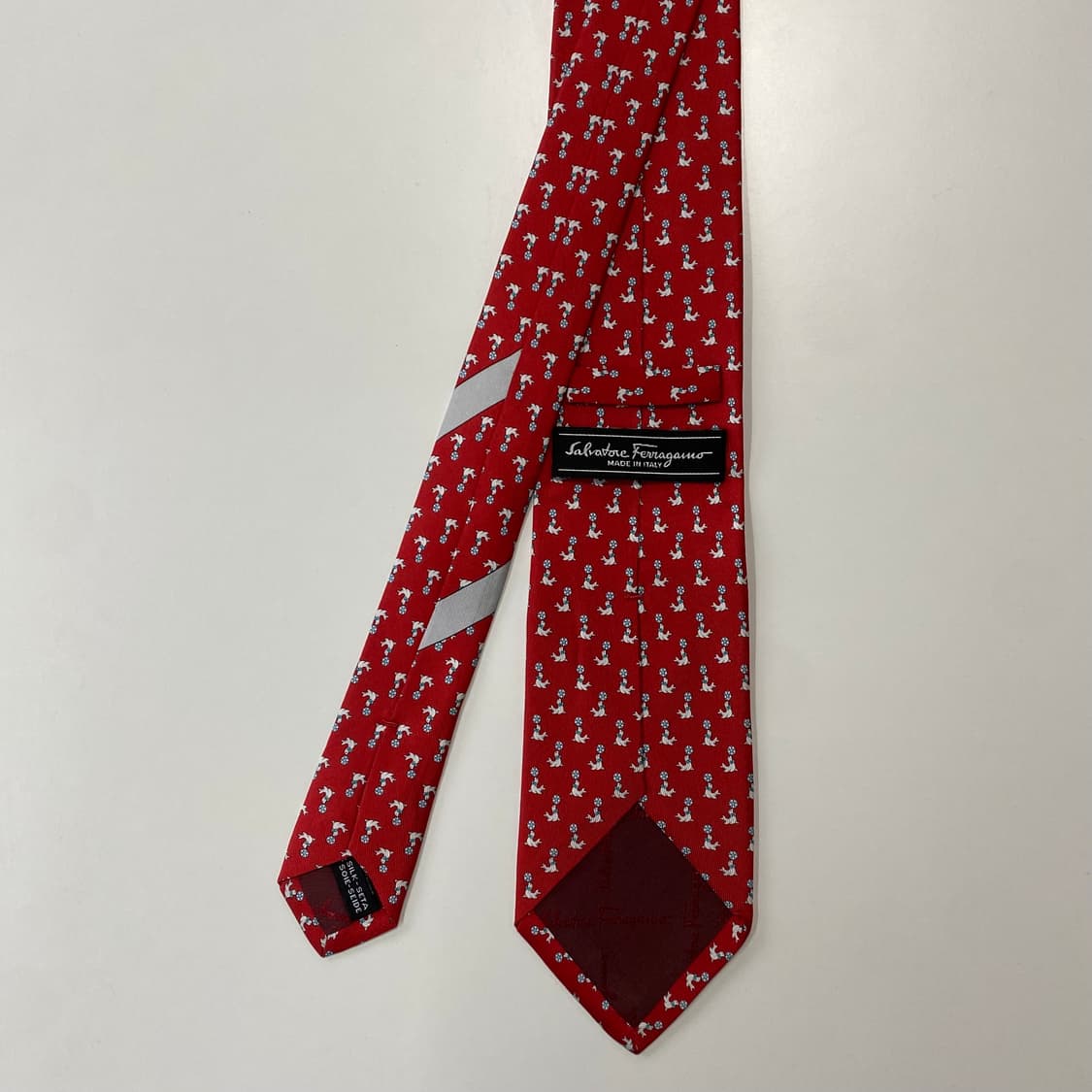 최상급 신형라벨 페레가모(Ferragamo) 명품 정품 넥타이7.7cm 상품이미지3