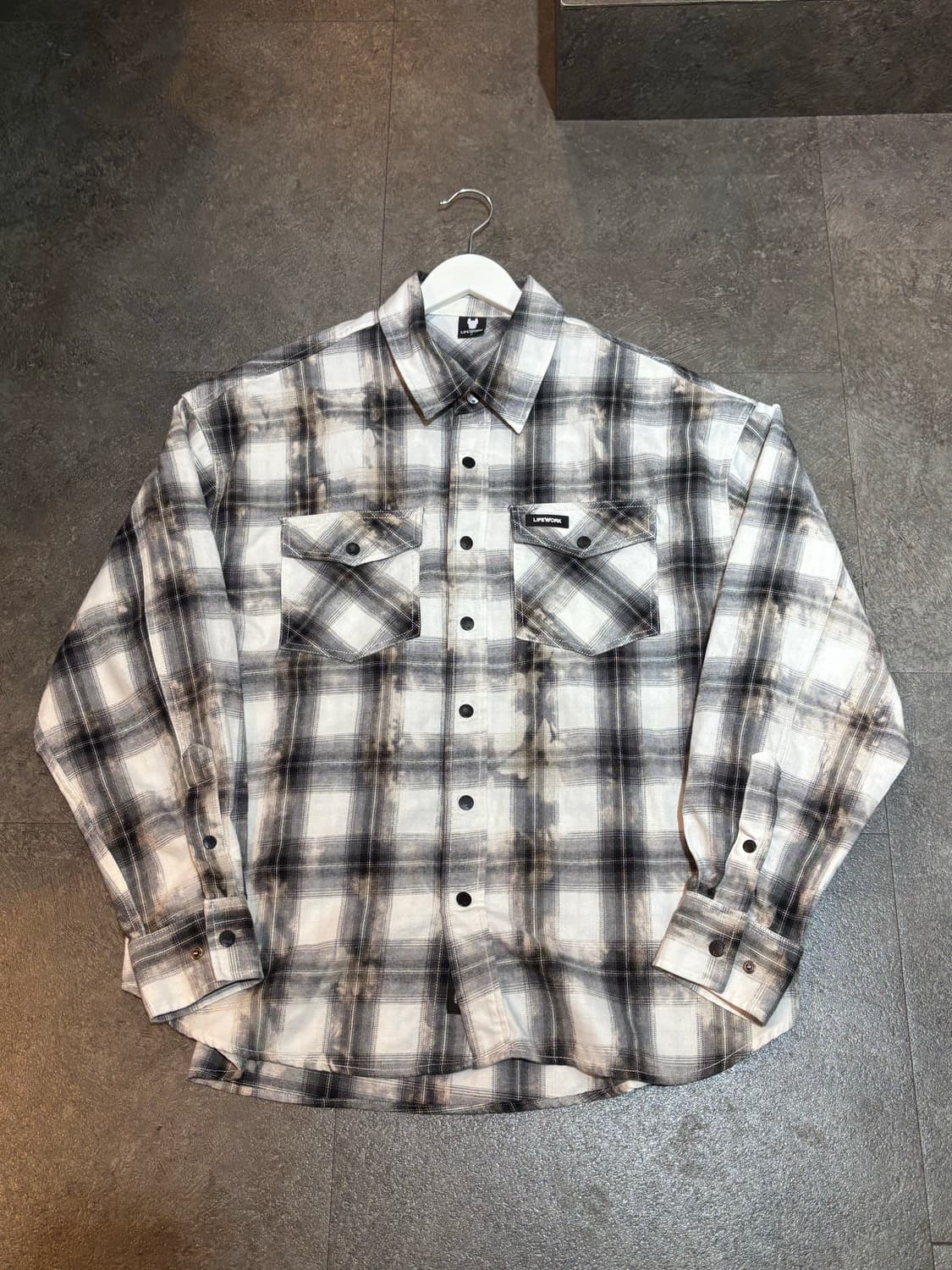 라이프워크 빈티지 투포켓 체크 셔츠 자켓 M 상품이미지2