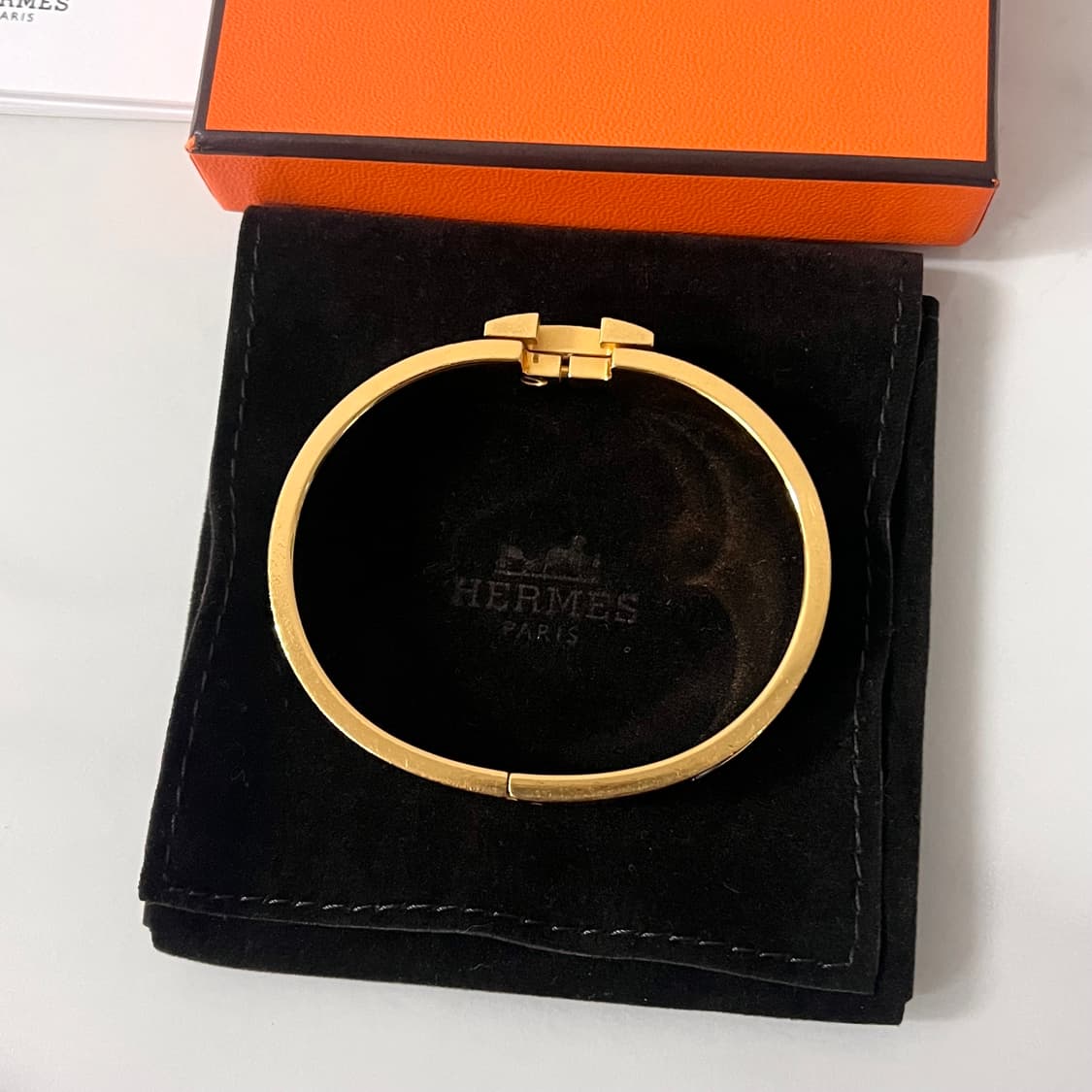 [A급/정품] 에르메스 클릭아슈 팔찌 화이트 골드 PM 상품이미지6