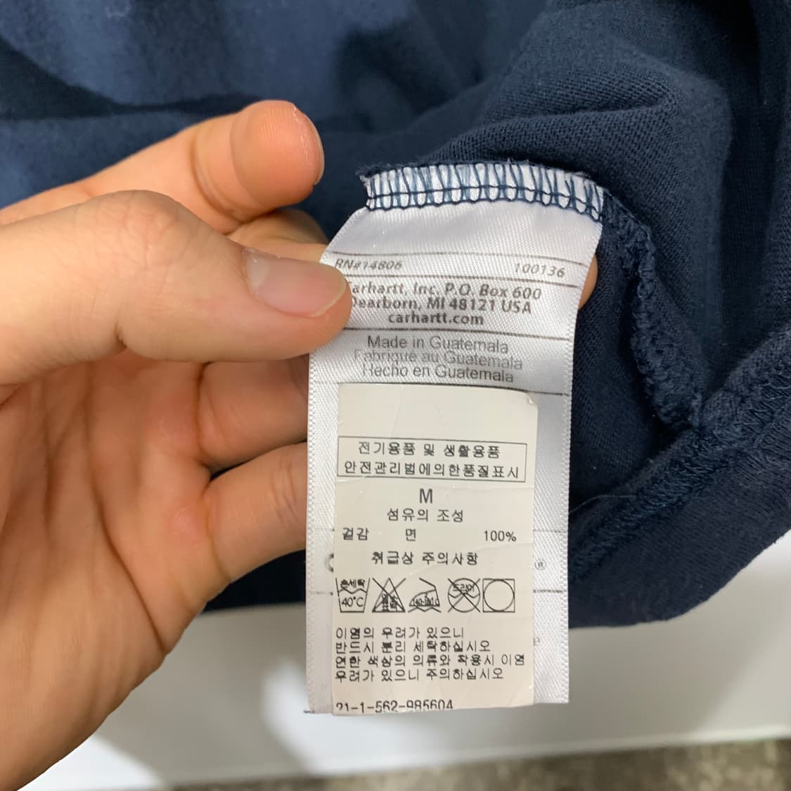 칼하트 원포켓 반팔티   상품이미지4