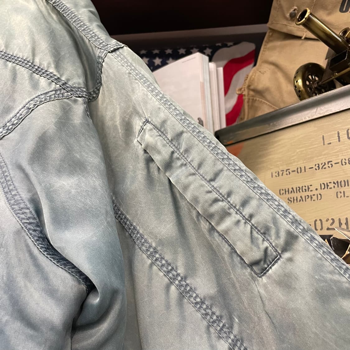 Rare! 80s 라치오 SS 세리에A 이탈리아 자수 풋볼팀 바시티 자켓 상품이미지6