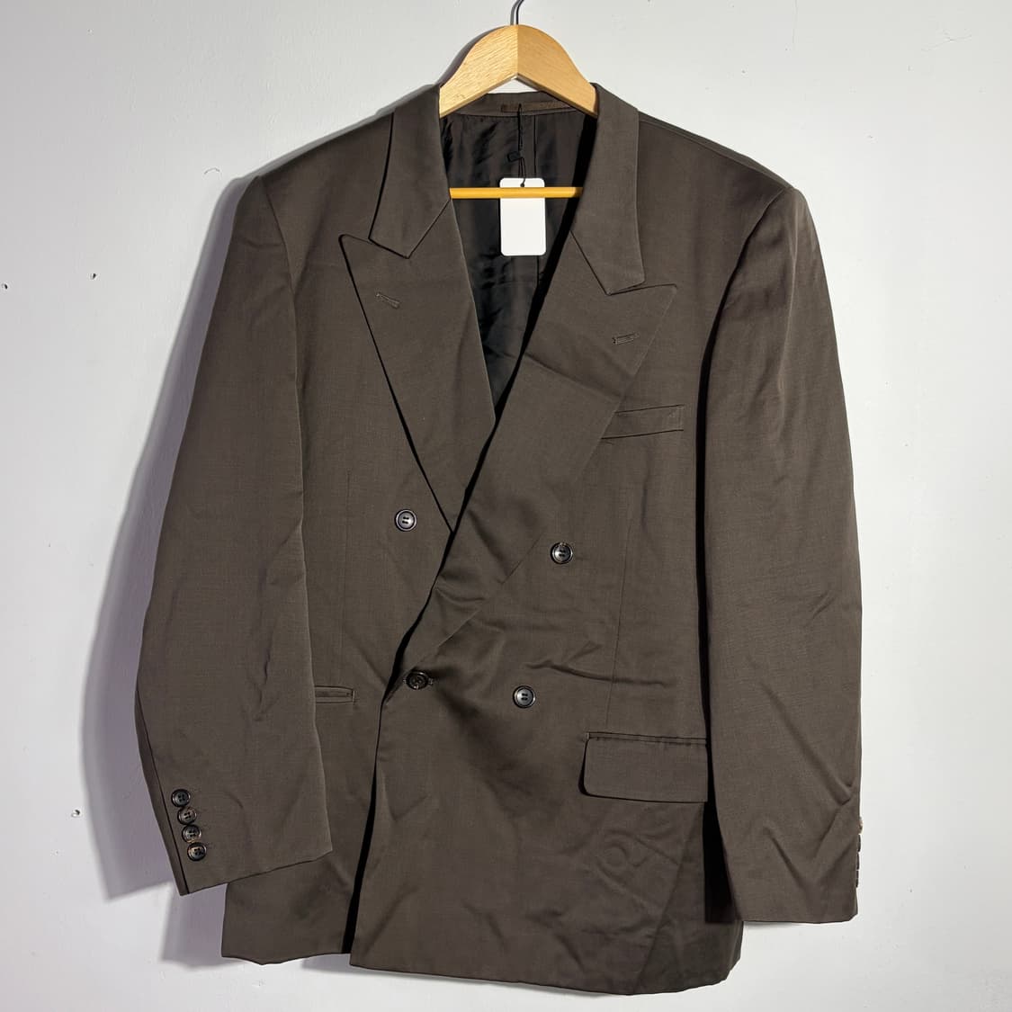 빈티지 더블 브레스티드 브라운 테일러드 자켓 상품이미지1