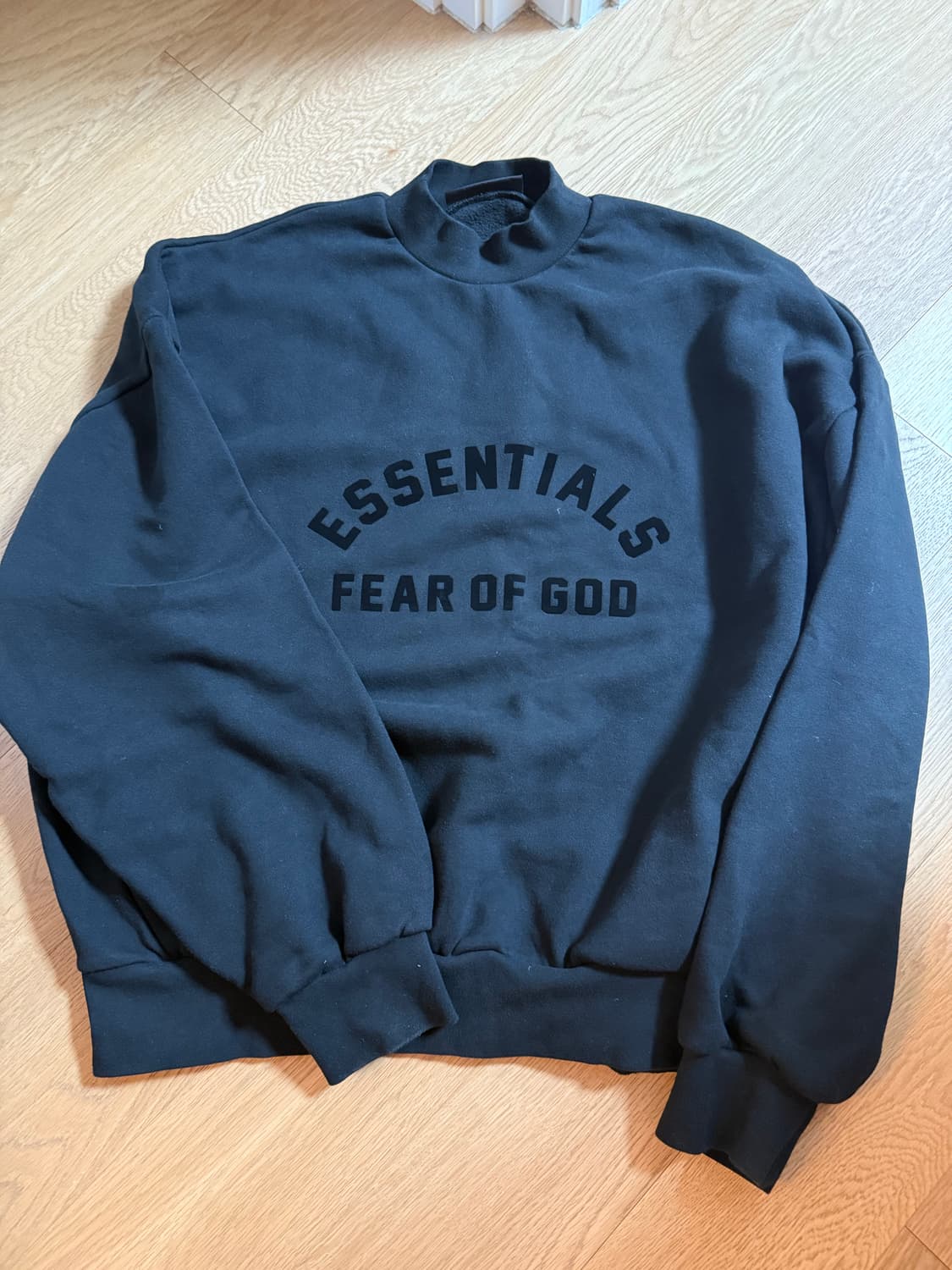 Fear of God 에센셜 블랙 스웻셔츠 XL 상품이미지1