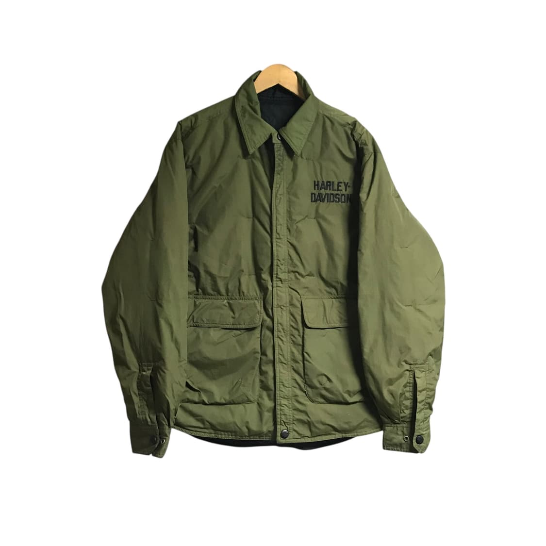 할리데이비슨 90s 레트로 양면 리버시블 자켓(검정 상태가 안좋아서 단면 상품이미지2