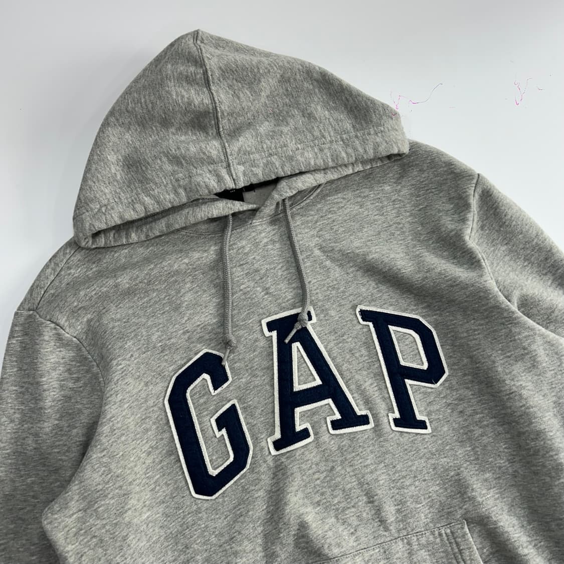 Gap 갭 네이비 로고 그레이 후드티 상품이미지4