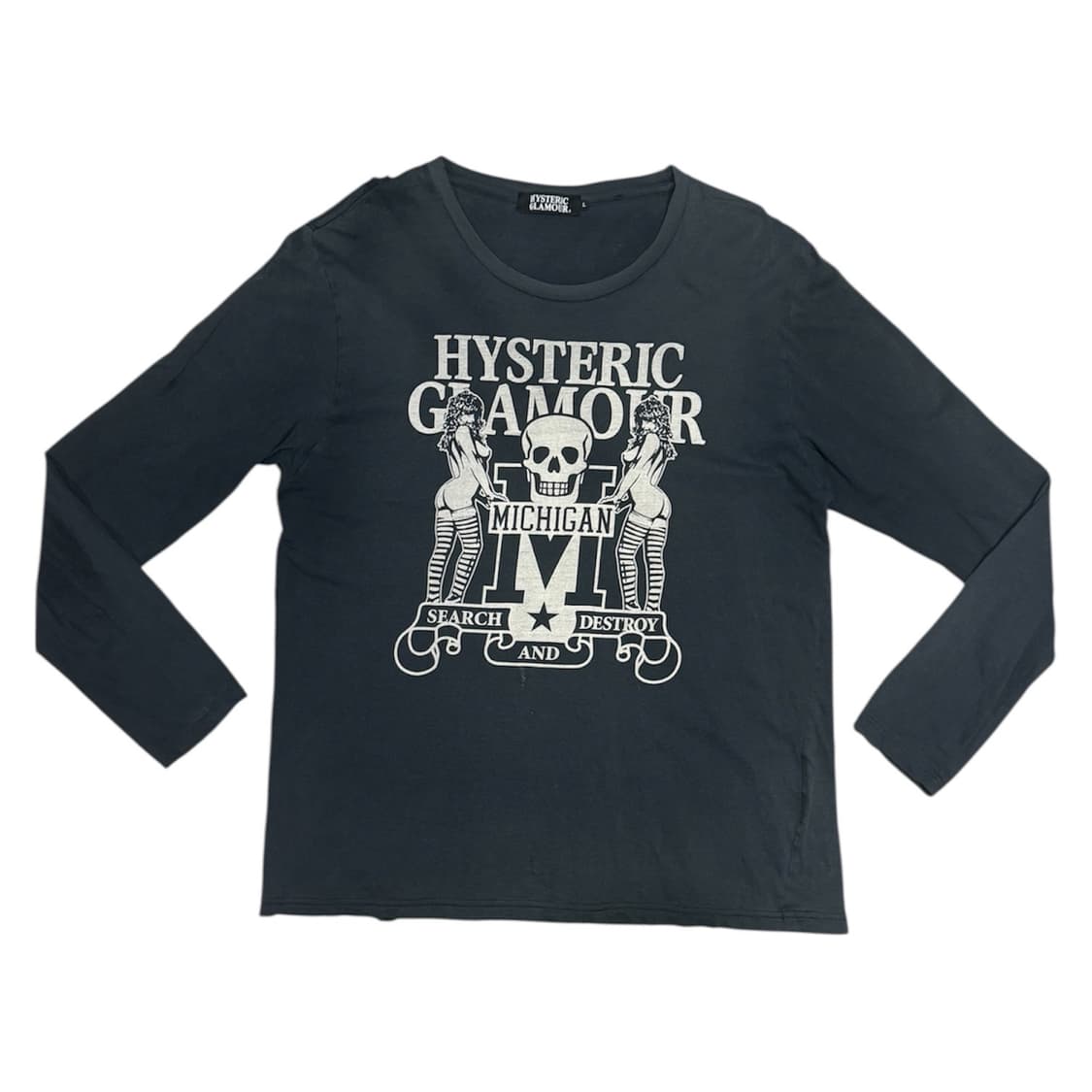 히스테릭 글래머 아카이브 해골과 히스걸들 롱슬리브 티셔츠 상품이미지1