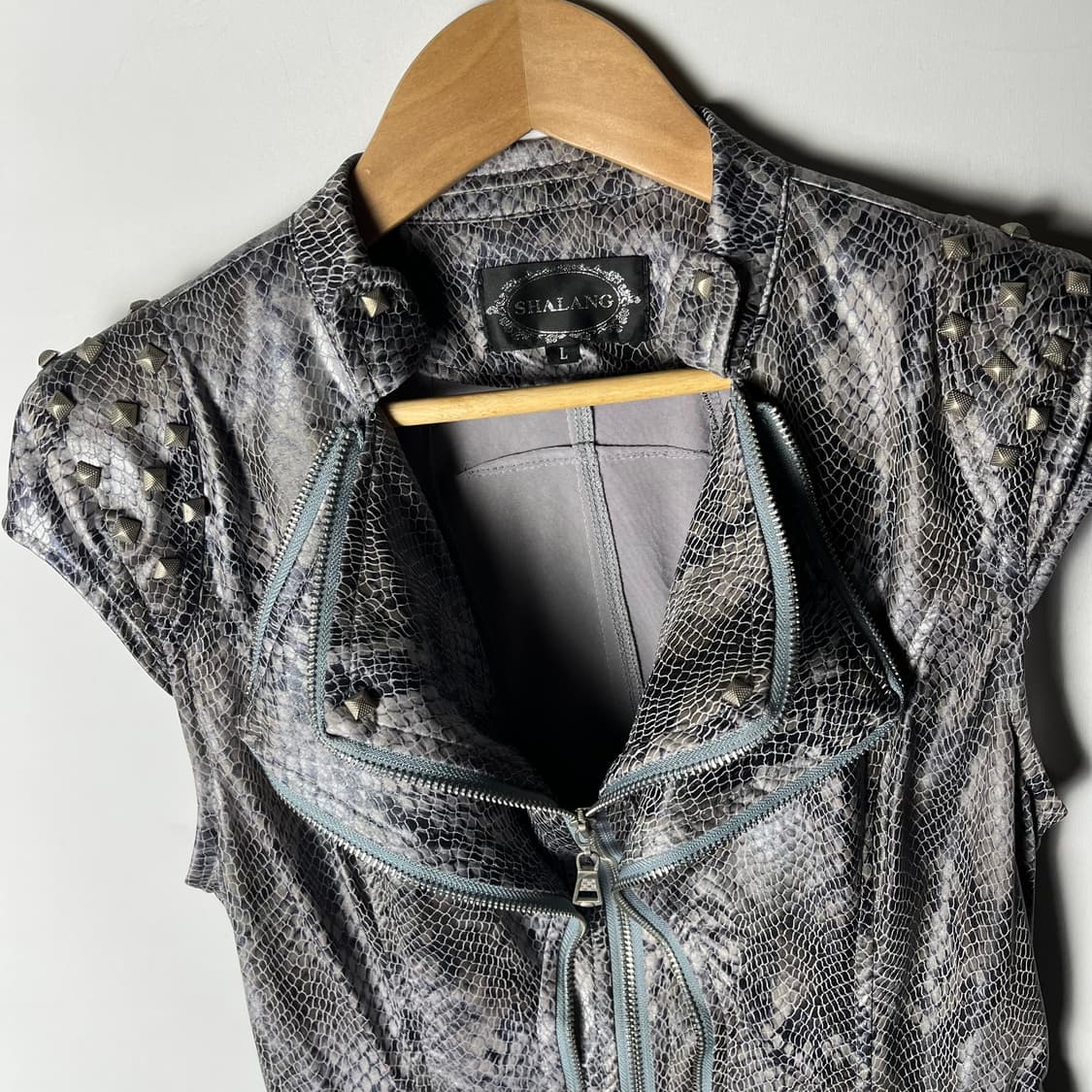 [SHALANG] 샤랑 아카이브 뱀피 베스트 상품이미지3