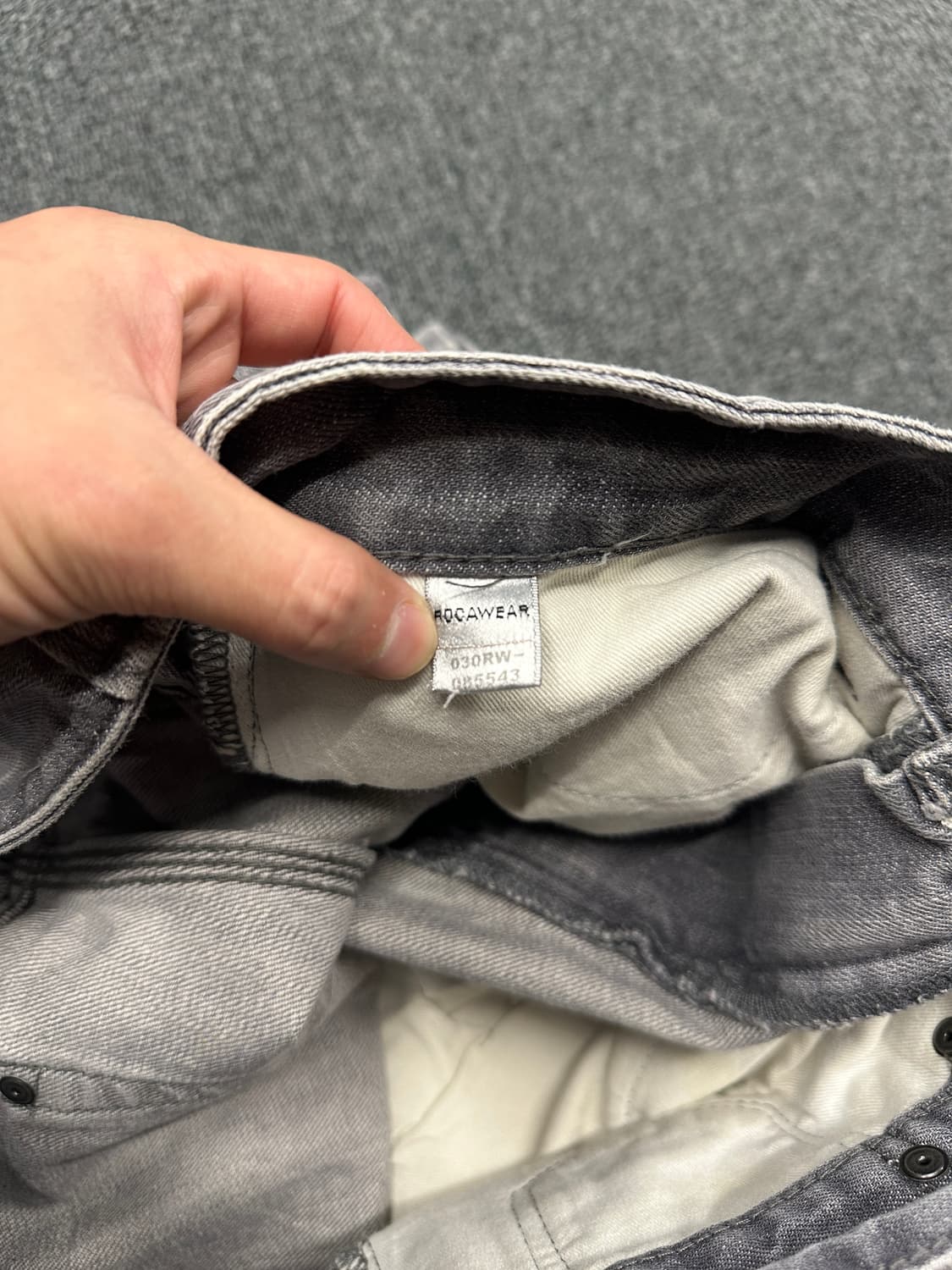 34) ROCAWEAR 로카웨어 그레이 데님팬츠 올드스쿨 힙합팬츠 상품이미지10