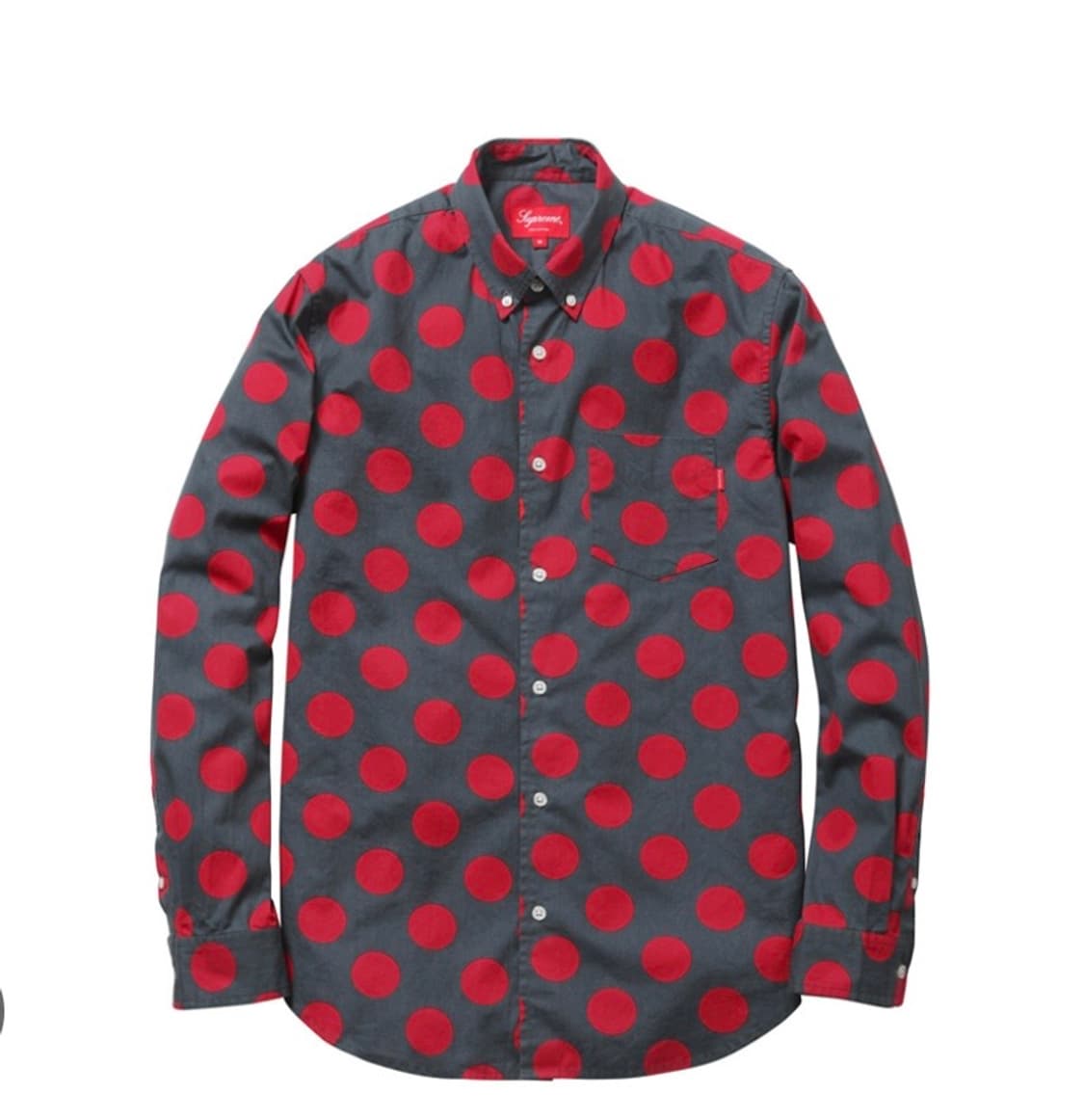 [슈프림] Big Dot Shirt in navy and red 상품이미지1