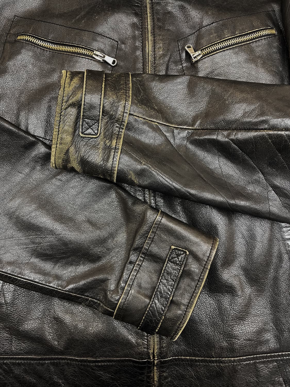 케네스 콜 이탈리아 카우 레더 자켓 상품이미지5