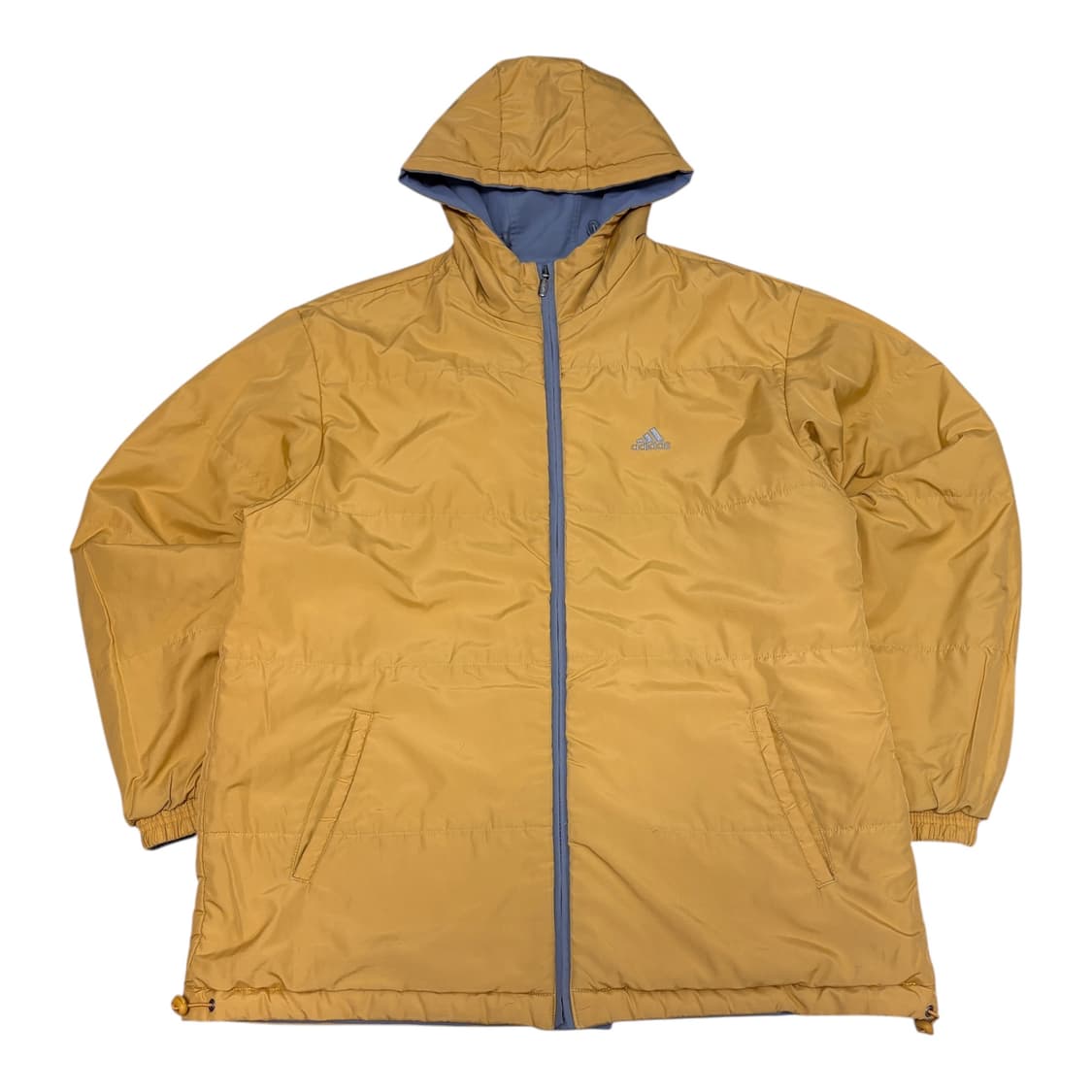 아디다스 00s 올드스쿨 그레이/옐로우 리버시블 후드 누빔 자켓 상품이미지6