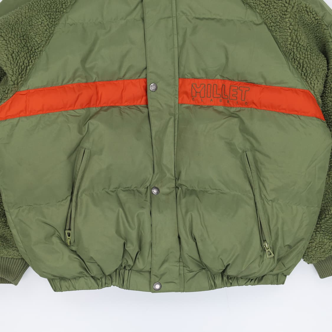 95 밀레 발란사 쉐르파 푸퍼 숏패딩 자켓 카키 4185 상품이미지6