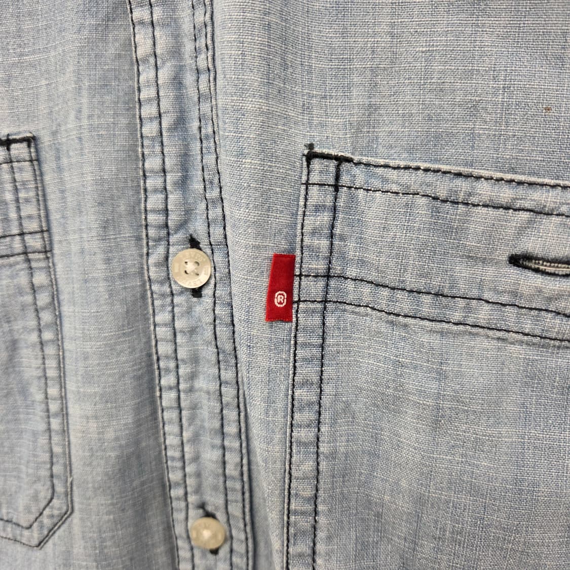 리바이스 데님 셔츠 긴팔 남방 남m 상품이미지3