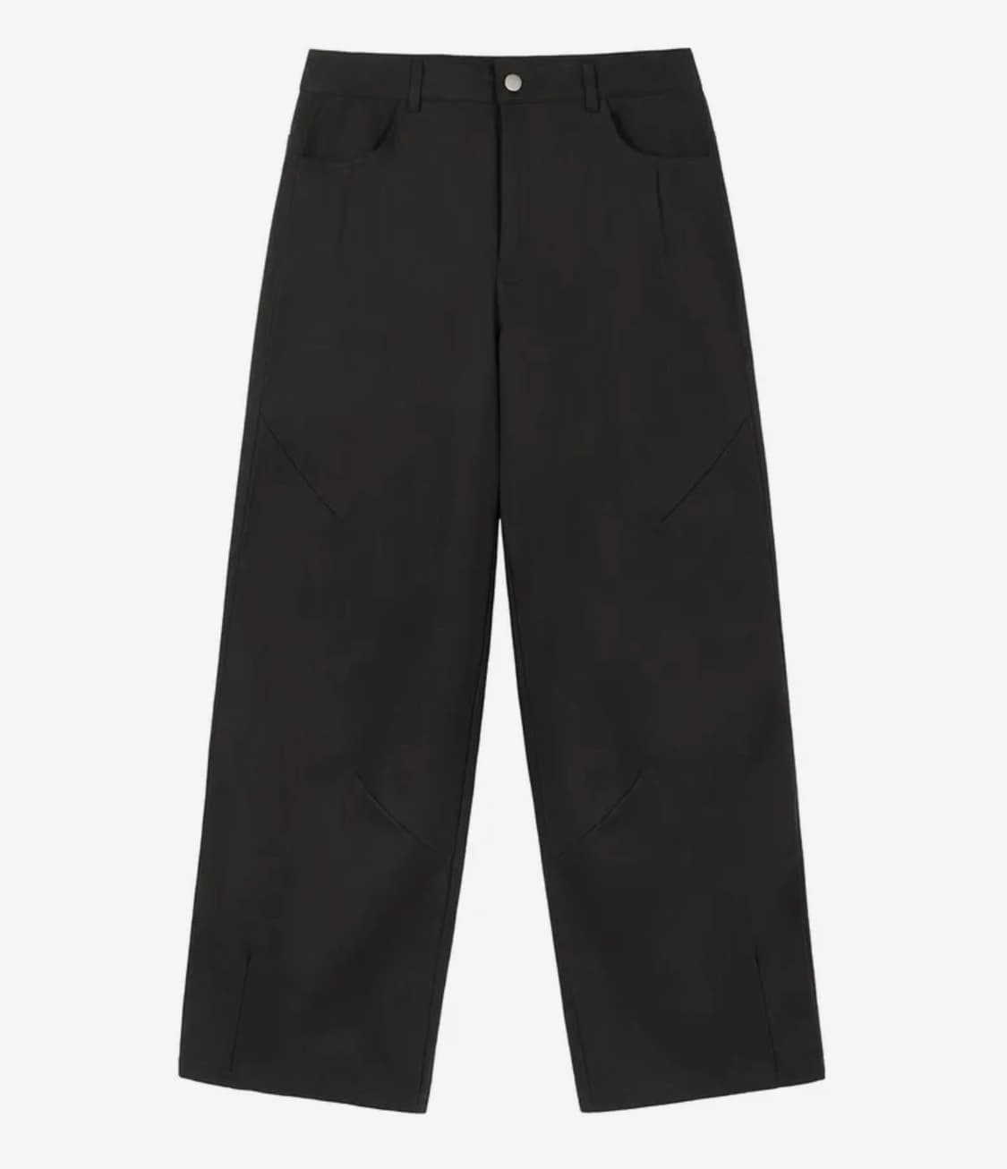 락케이크 96 Applique Pants - Black (S) 상품이미지2