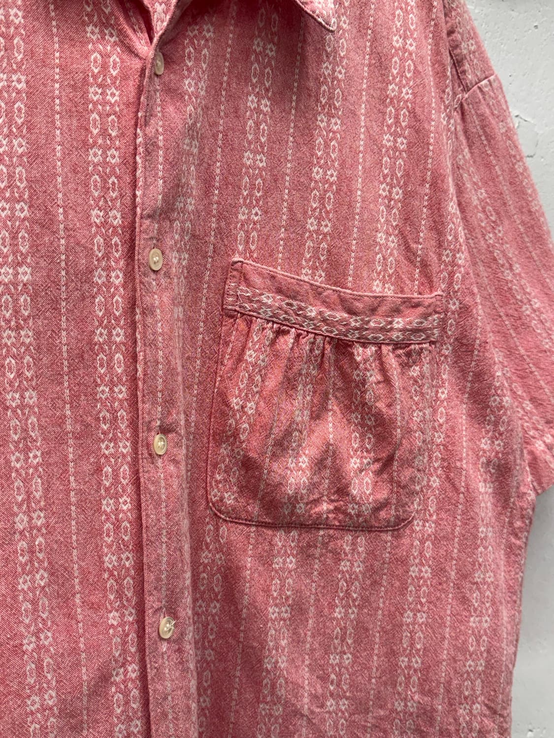 Japan Geometric Pattern Short Sleeve Shi 상품이미지3