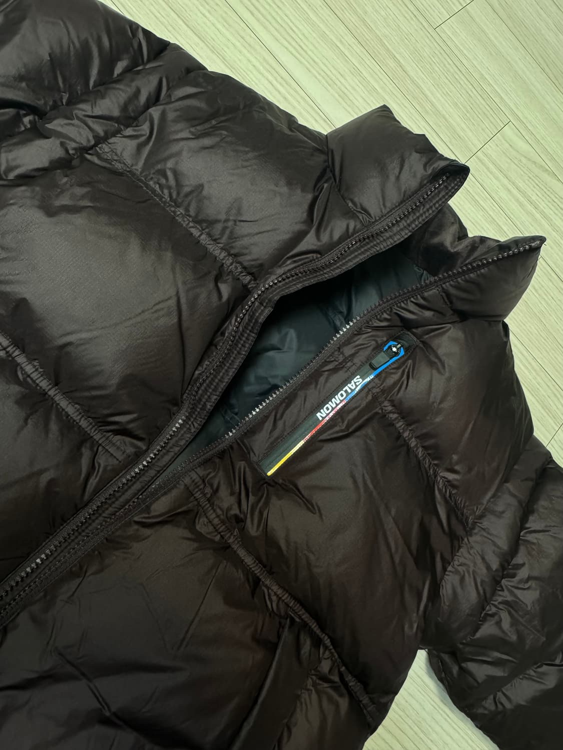 살로몬 컨투어 다운 자켓 W_LC2581200 초콜렛 상품이미지1