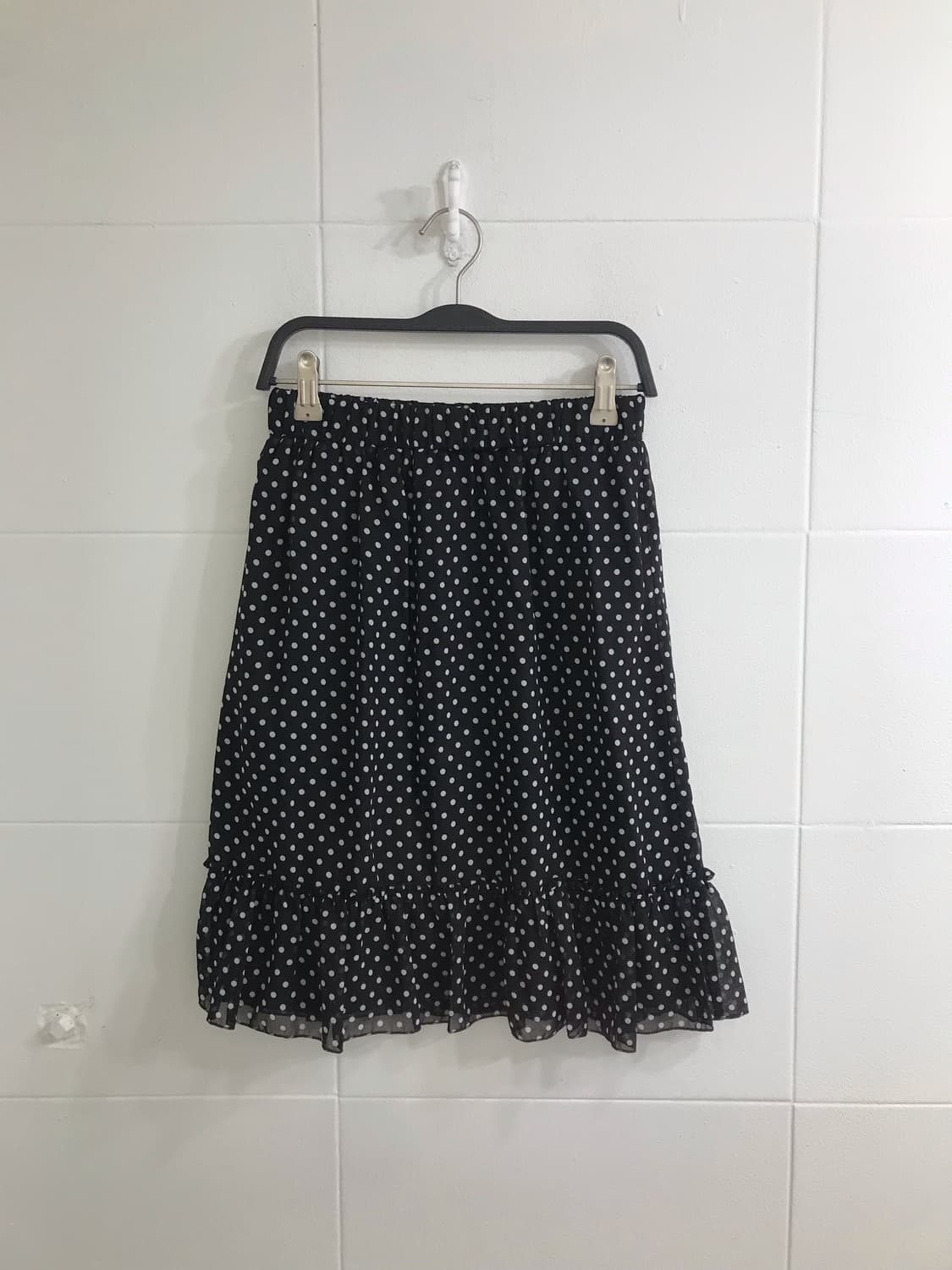 무채색 블랙 도트 너드 니혼진 모리 코디세트 상품이미지6