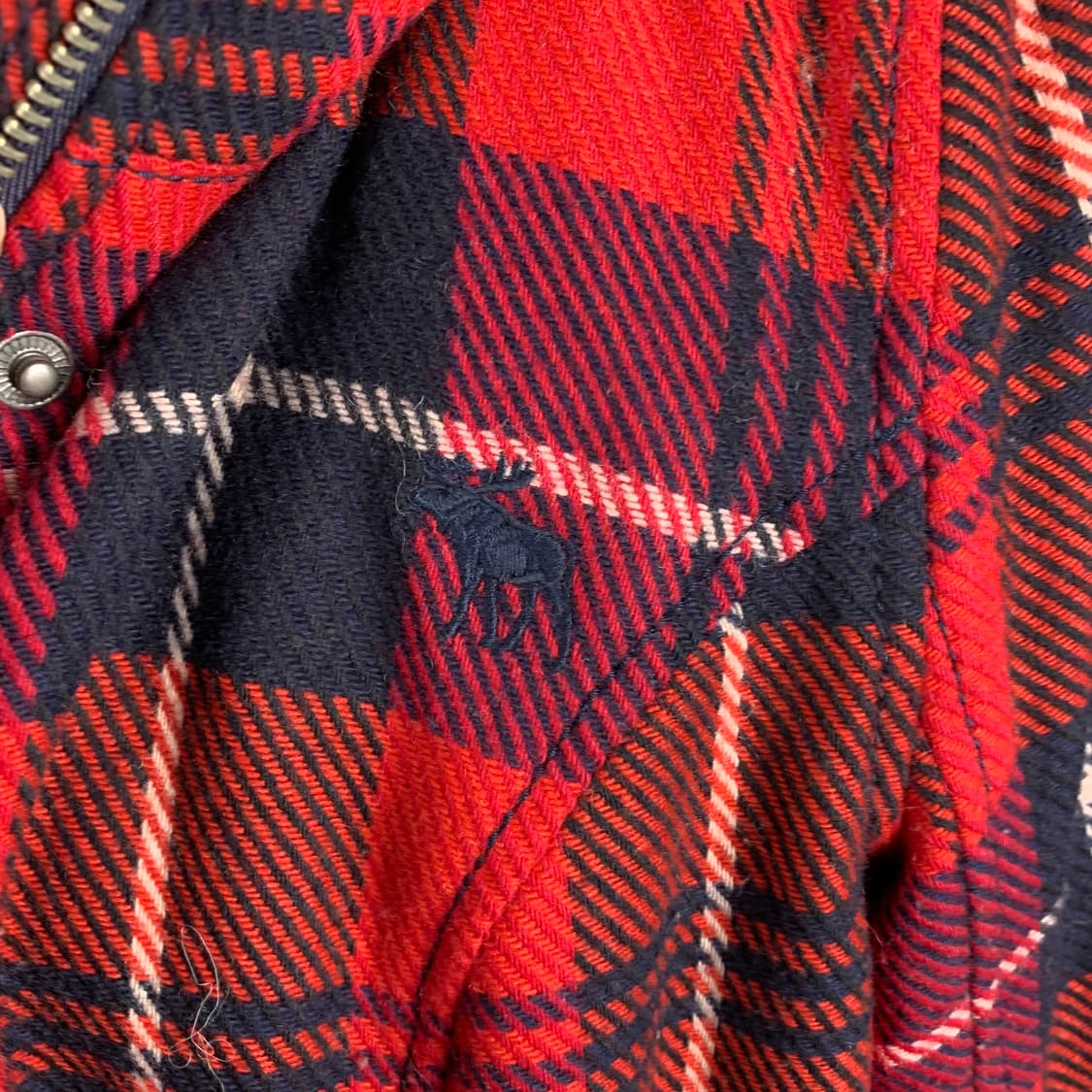 아베크롬비 y2k 와투케 체크 울프죠 울 자켓 상품이미지5