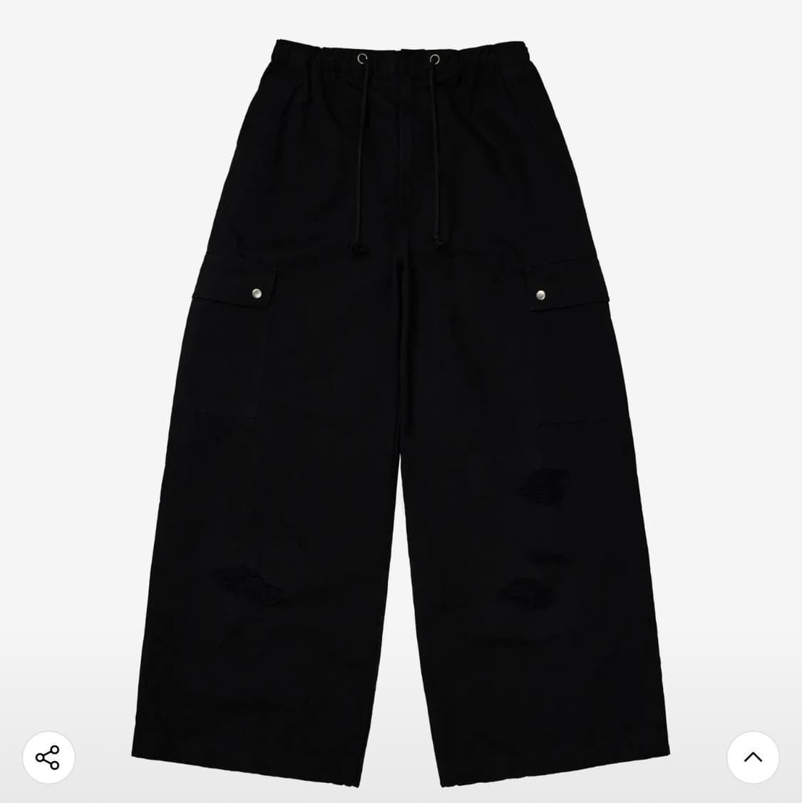 다이닛 카고 팬츠 블랙 상품이미지4