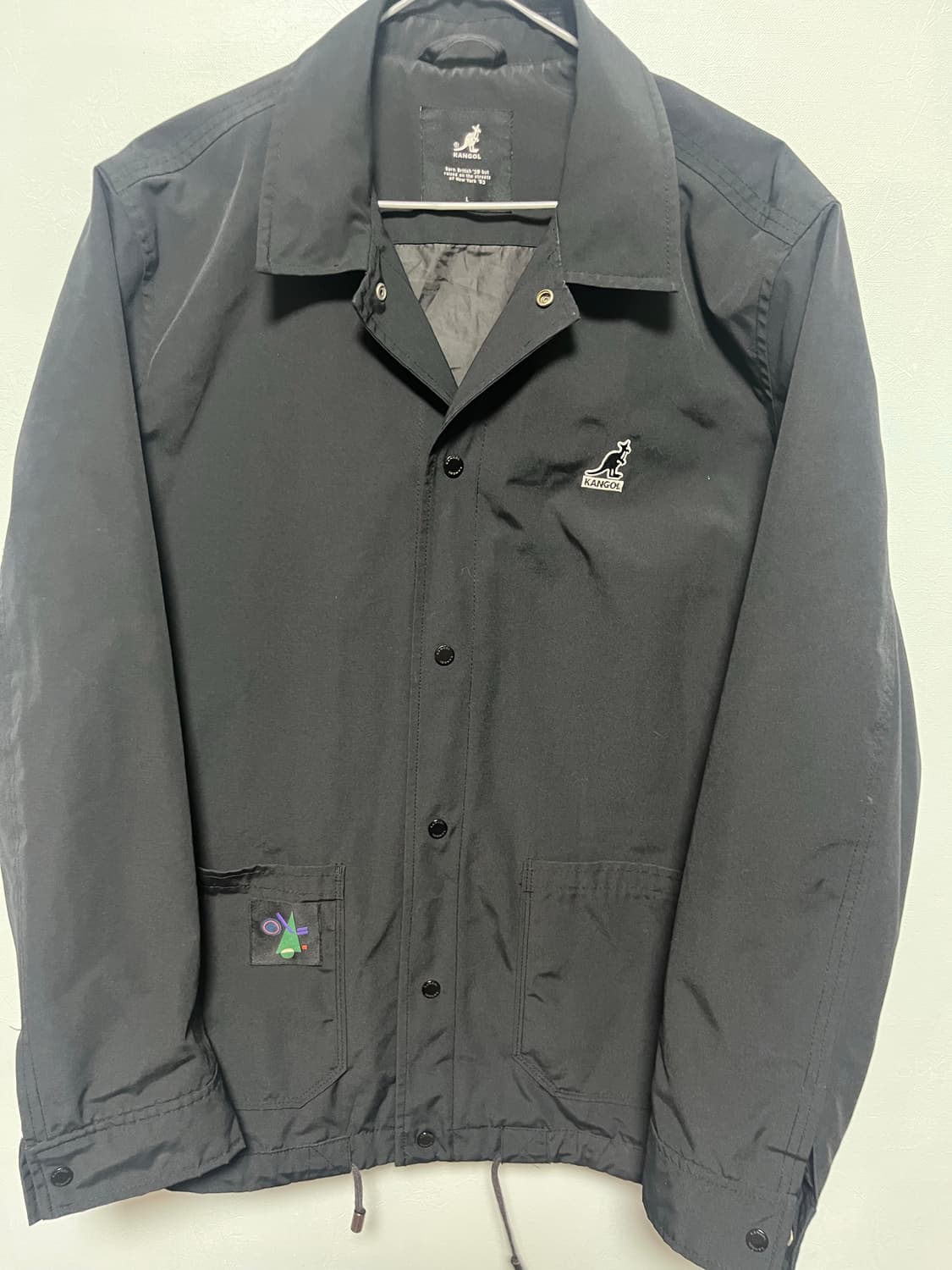 캉골 블랙 코치 자켓 상품이미지1