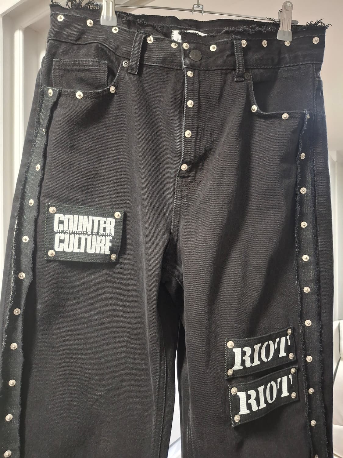 레저렉션 리벳, 패치워크 데님 M 상품이미지4