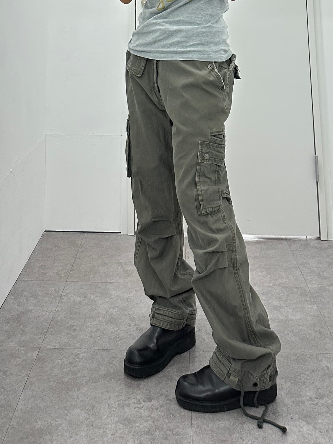 3QR multi pocket pintuck monkey pants 상품이미지3